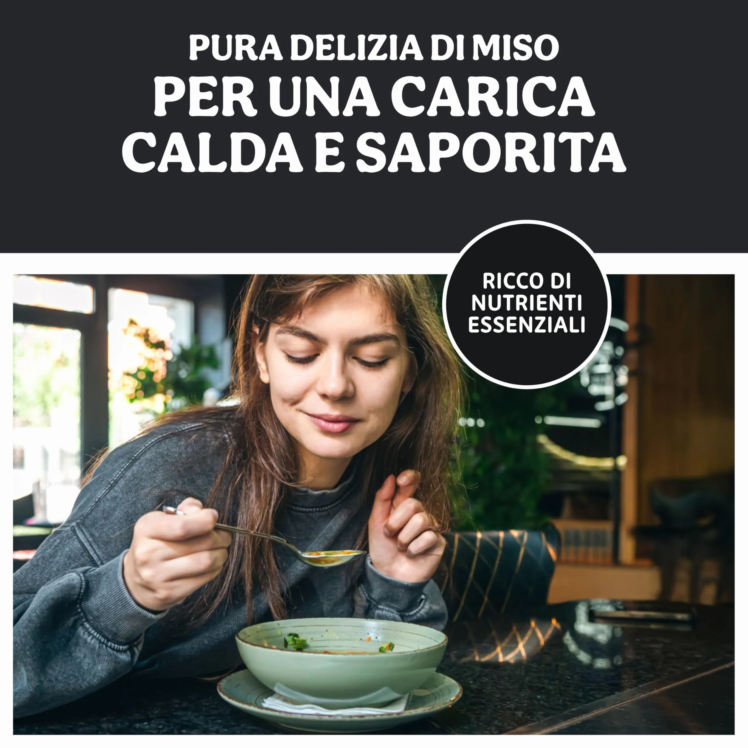 Probios Sopa de miso roja instantánea con algas Wakame bio embalaje (4x10g) 40g