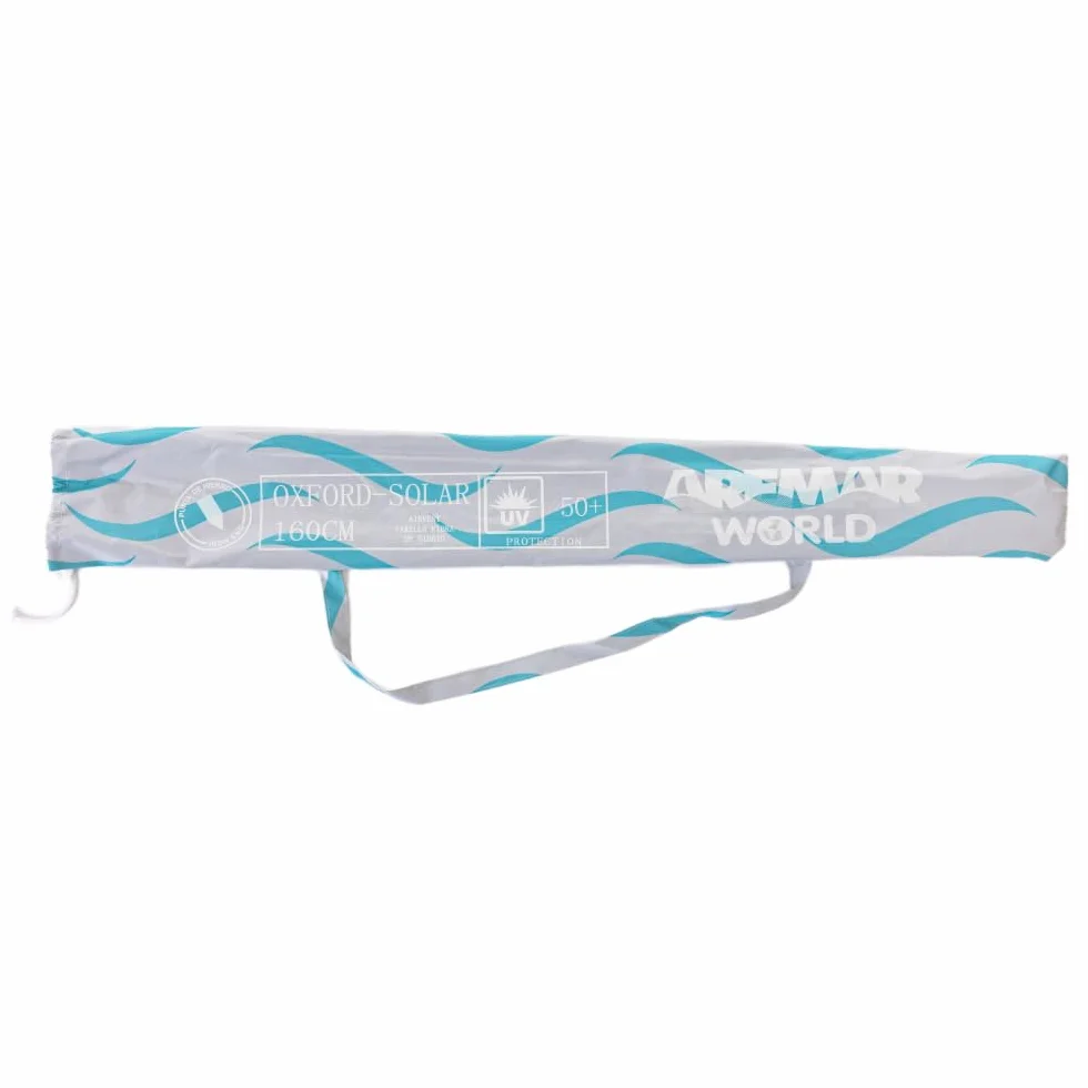 Aremar Sombrilla de Playa Antiviento Airvent Protección UV 50+ 8 Varillas Fibra de Vidrio