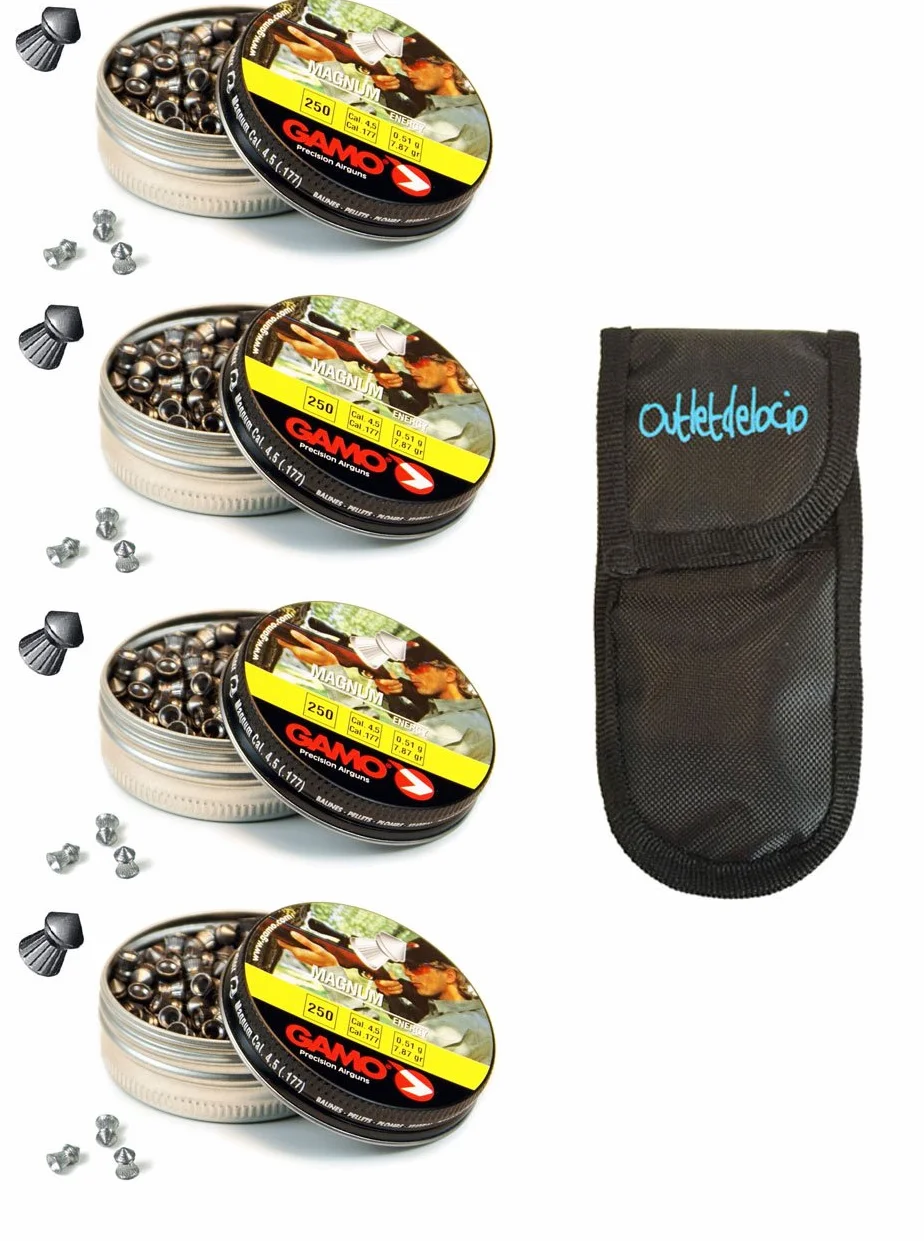 4 latas 250 perdigones Gamo Magnum Copa-Punta 4,5mm