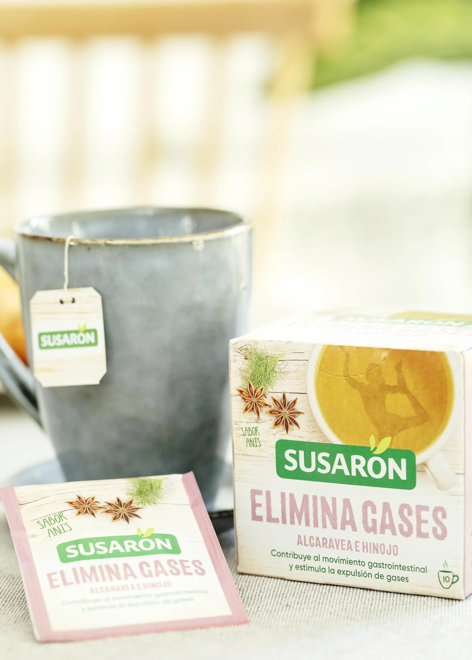 Susarón | Infusión Elimina Gases | Alcaravea e Hinojo | Sabor Anís | 20 bolsitas