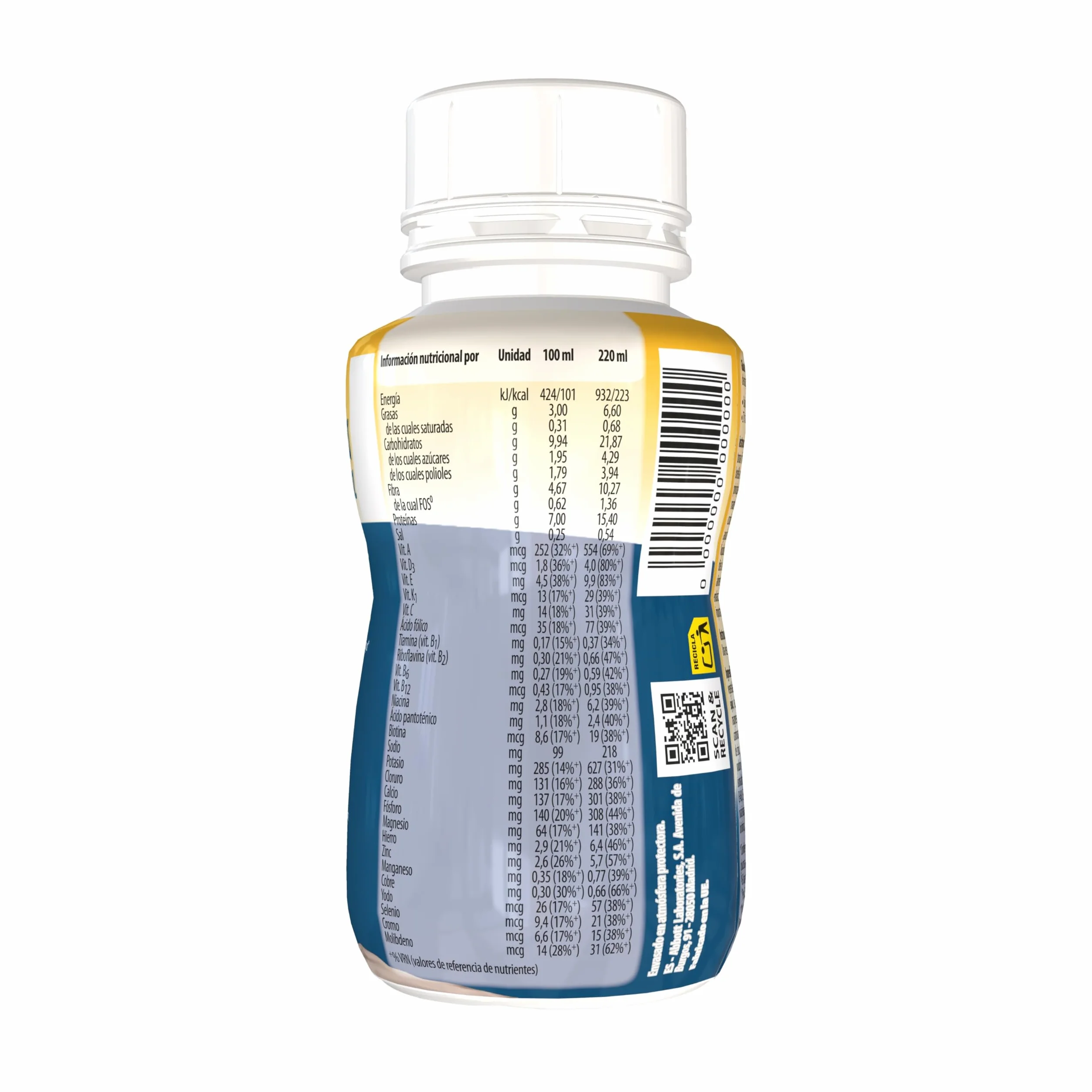 Glucerna Control sabor café, sustitutivo de comidas listo para tomar, equilibrio de glucosa gracias al cromo, pack 8x220ml