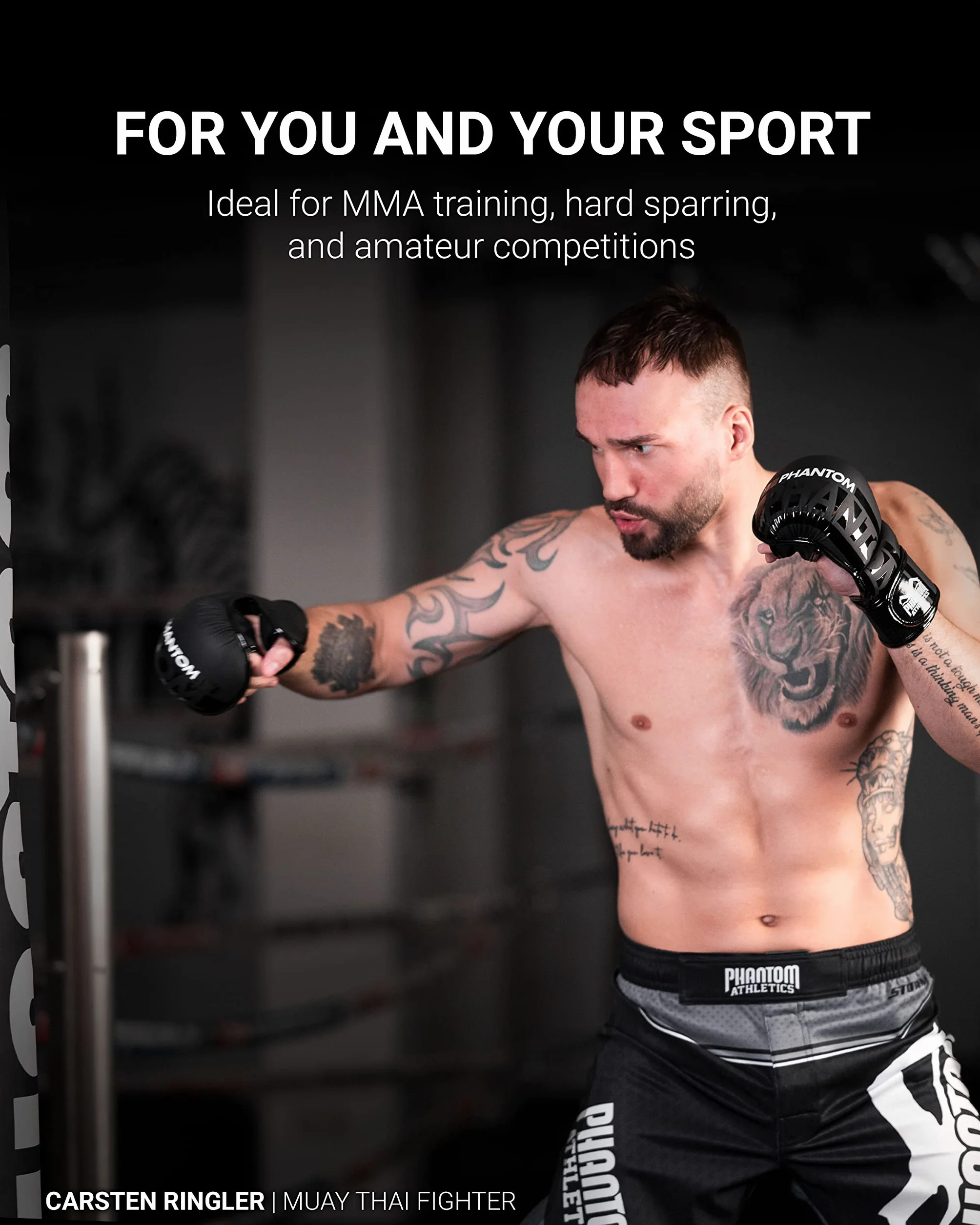 Phantom MMA APEX Guantes profesionales para artes marciales mixtas
