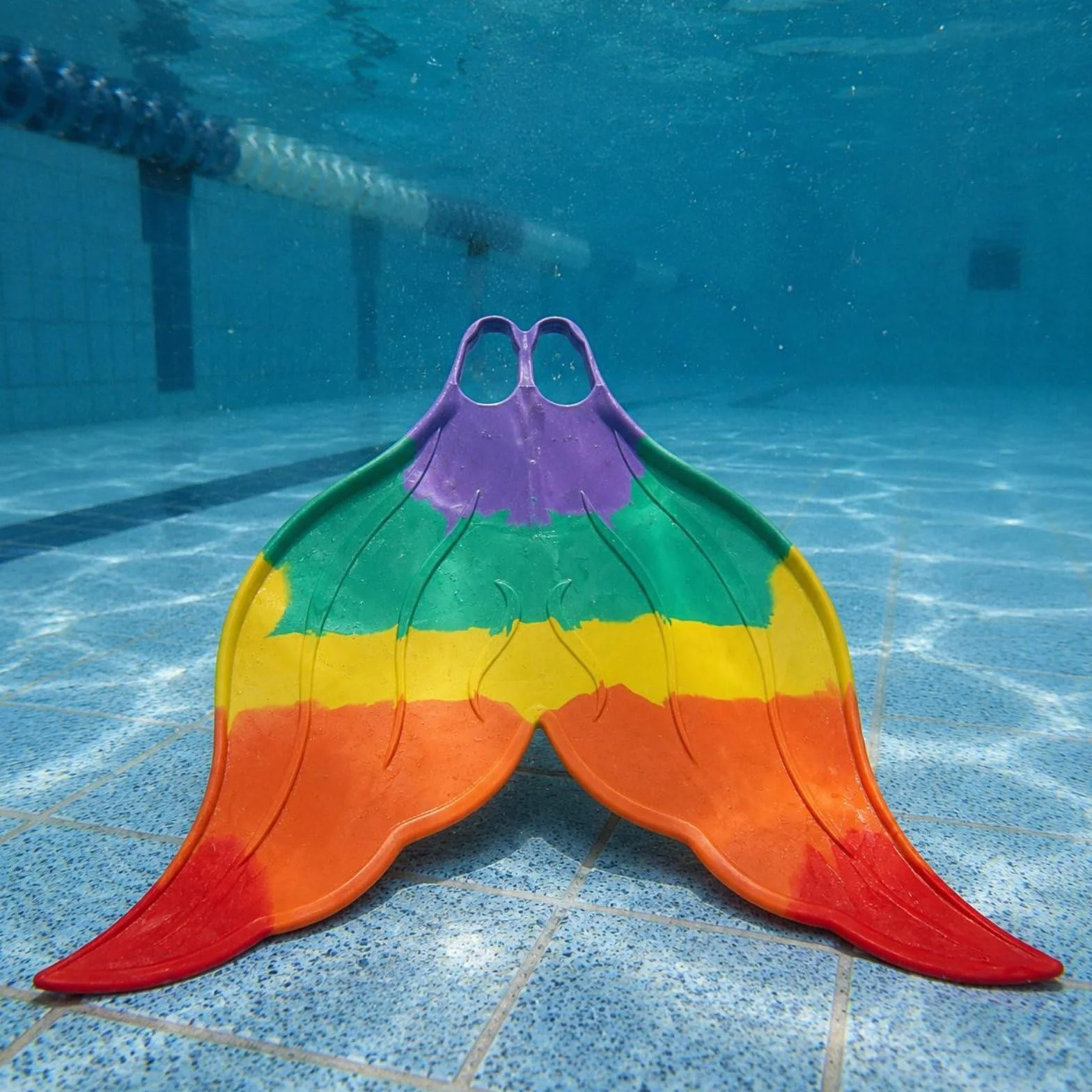 Monoaleta Natación Multitalla Patada Entrenamiento Flexible Cola Acuática para Buceo