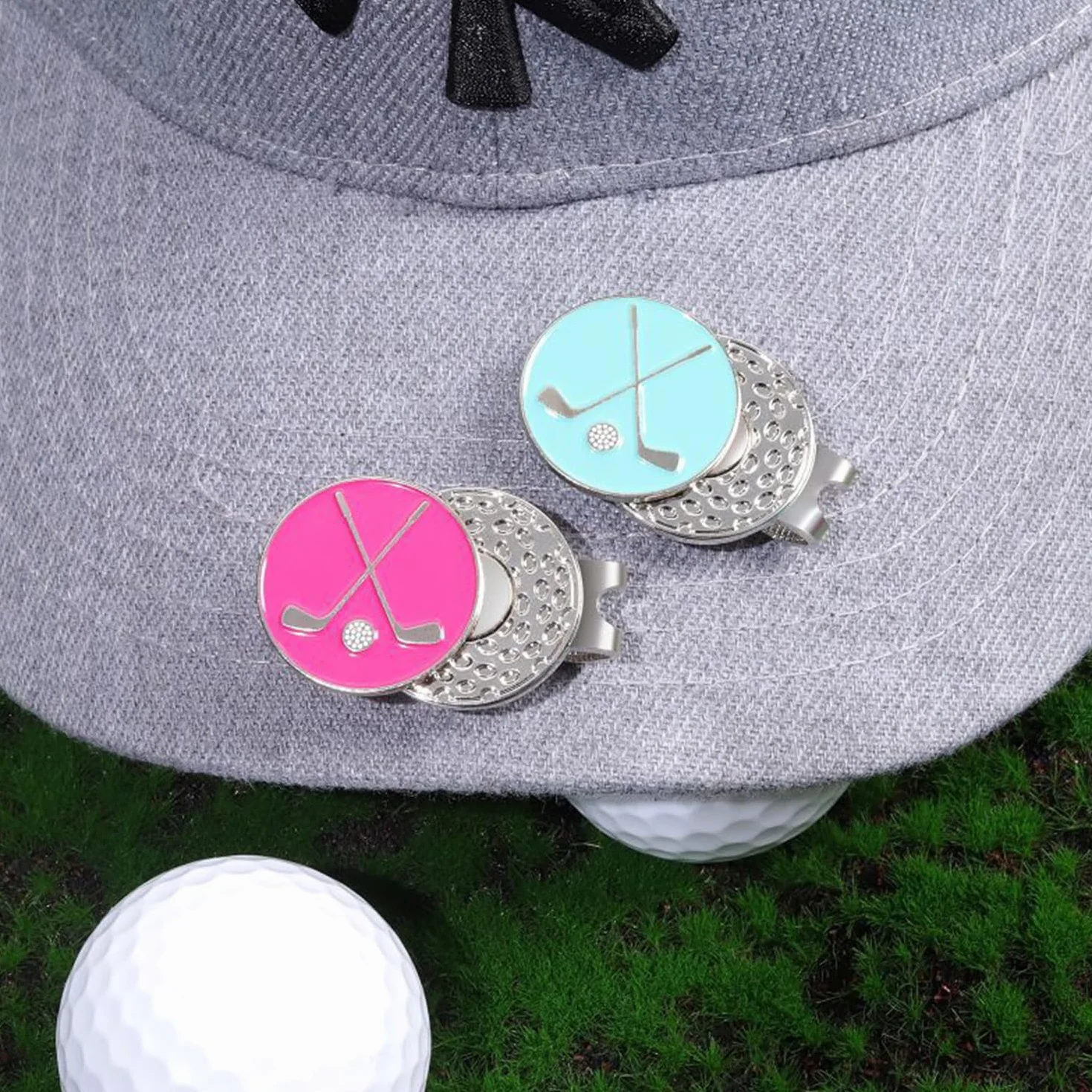 3 Clips de Fijación de Ala, Accesorios de Golf, Marcadores de Bolas, Diseño de Patrones de Moda