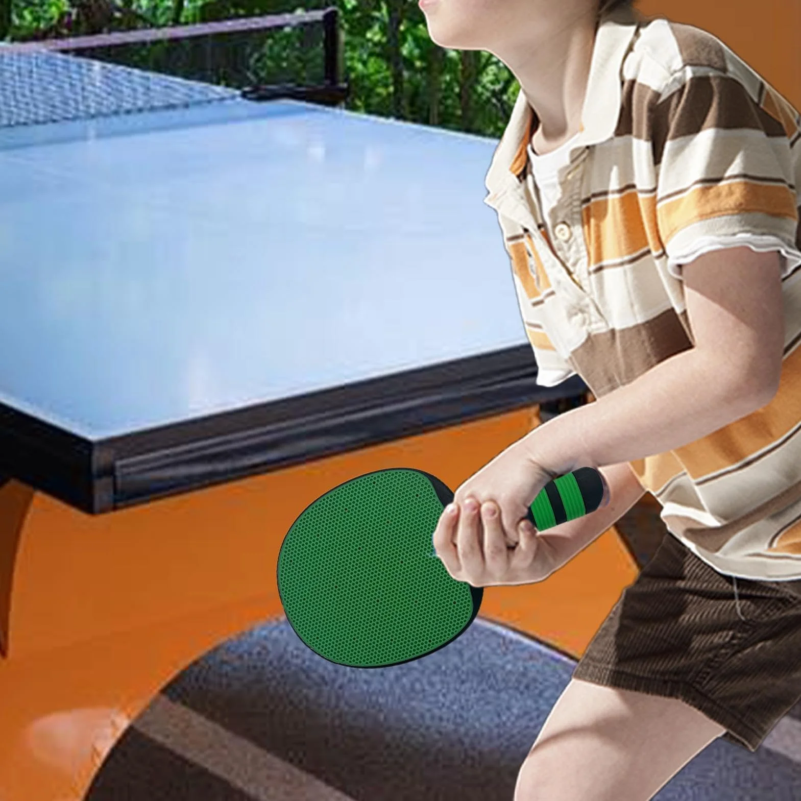 Table Tennis Paddle Training Racket PU Waterproof Height Adjustable Indoor Outdoor