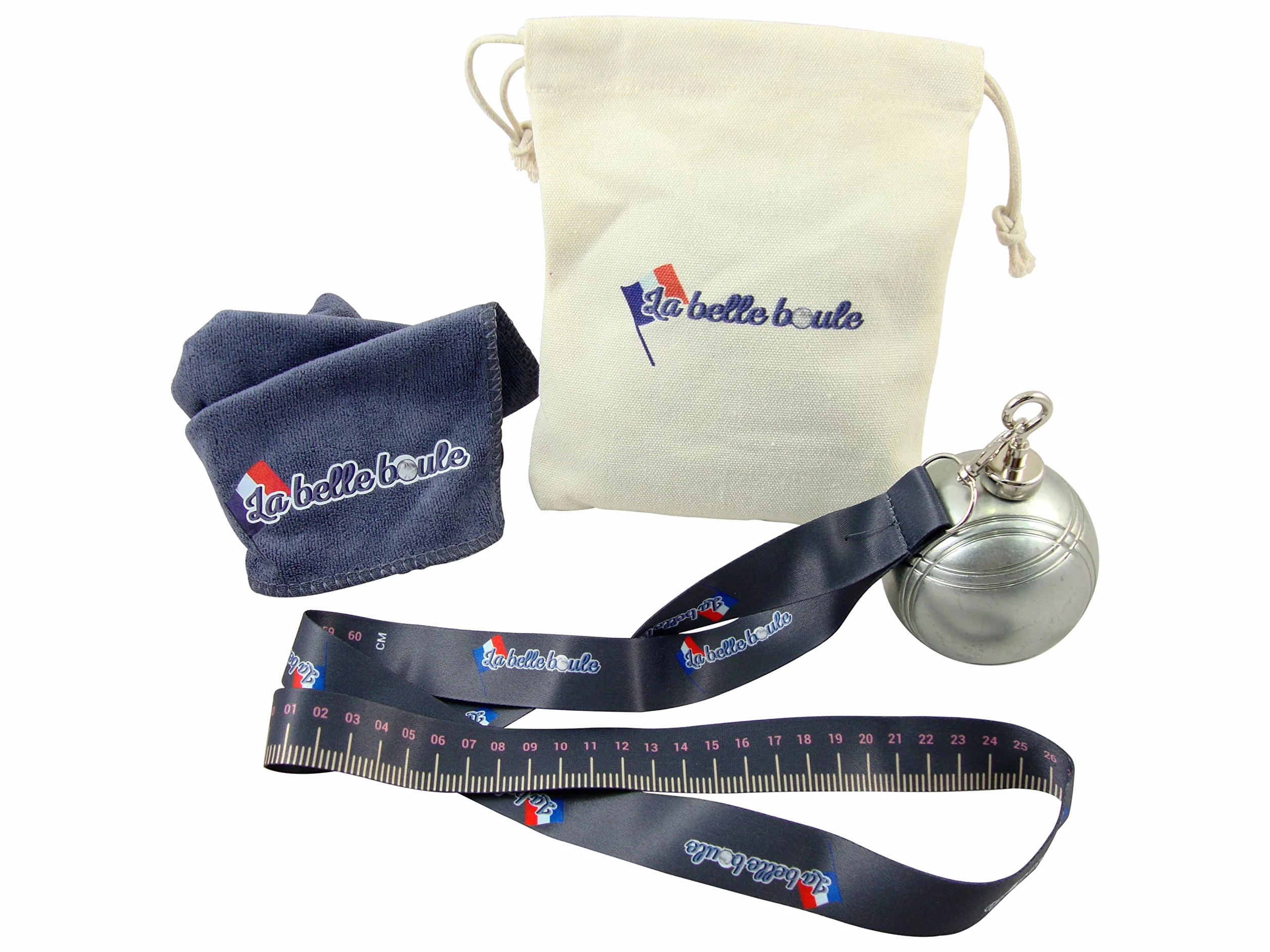La Belle Boule Kit Recogebolas de Petanca Magnético Paño Microfibra Imán Neodimio Ultra Potente