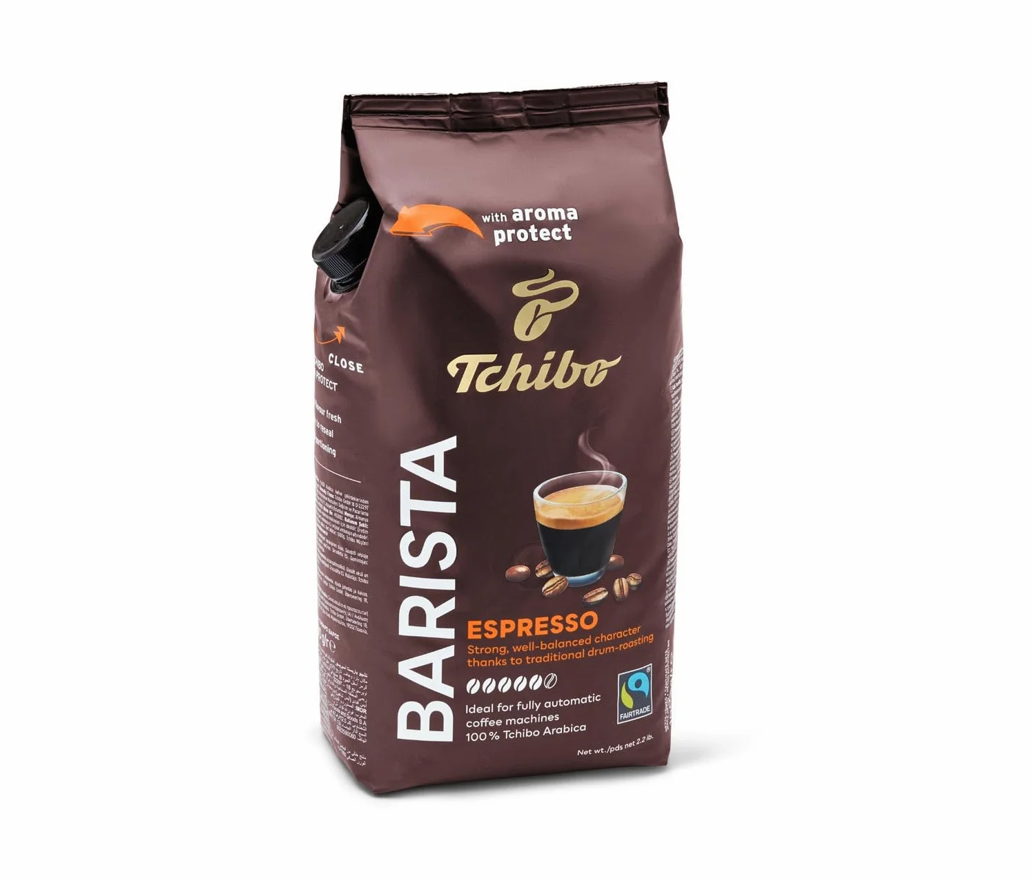 Tchibo Barista Espresso, café en granos tostados oscuros, 1000 g