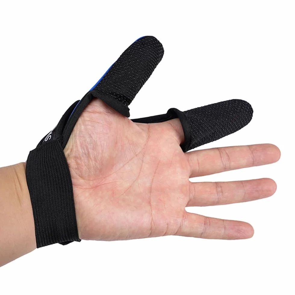 TopHomer 2 guantes de pesca antideslizantes de neopreno protector de dedos para deportes al aire libre control de línea