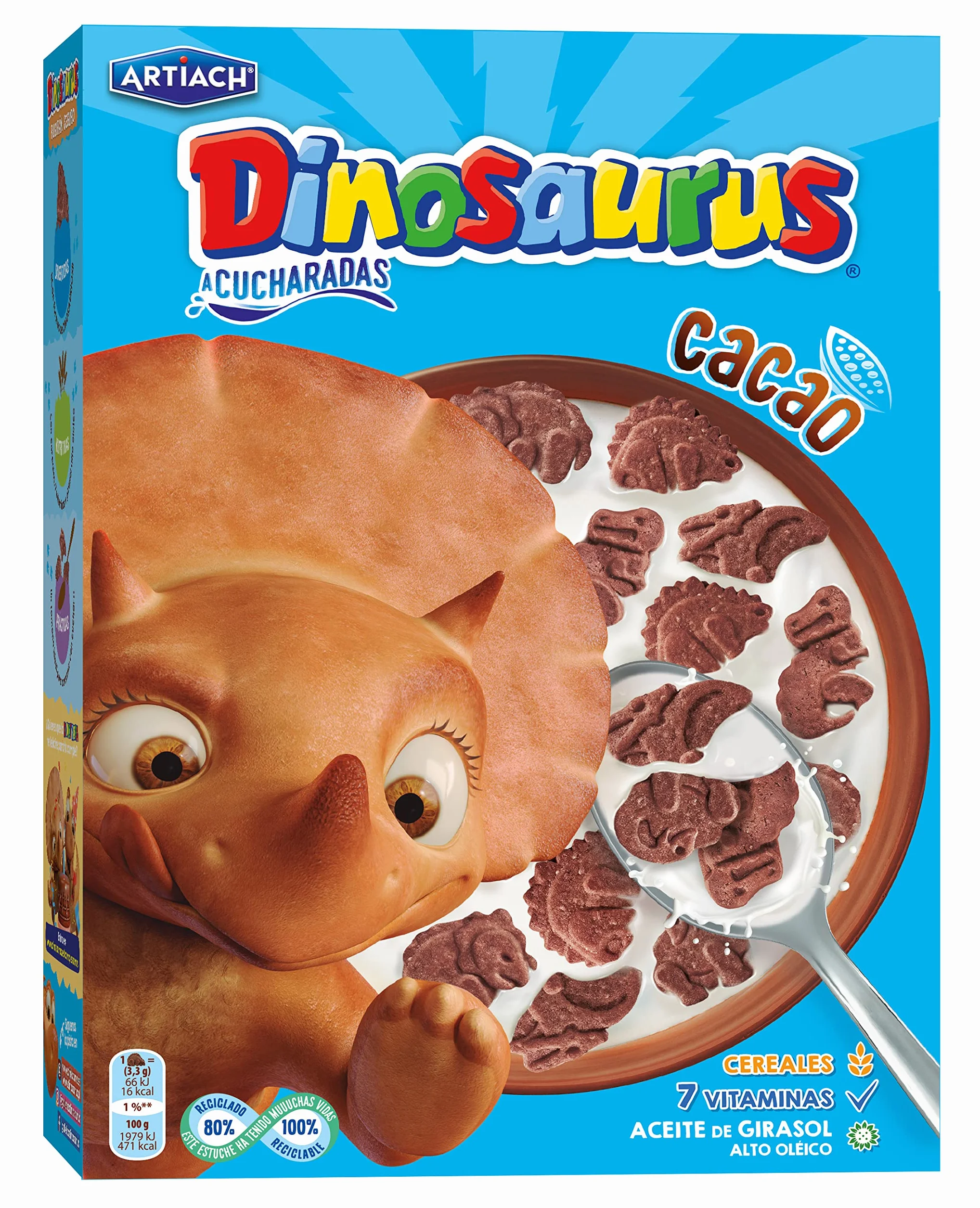 Artiach - Galletas Dinosaurus A Cucharadas Cacao 320 g