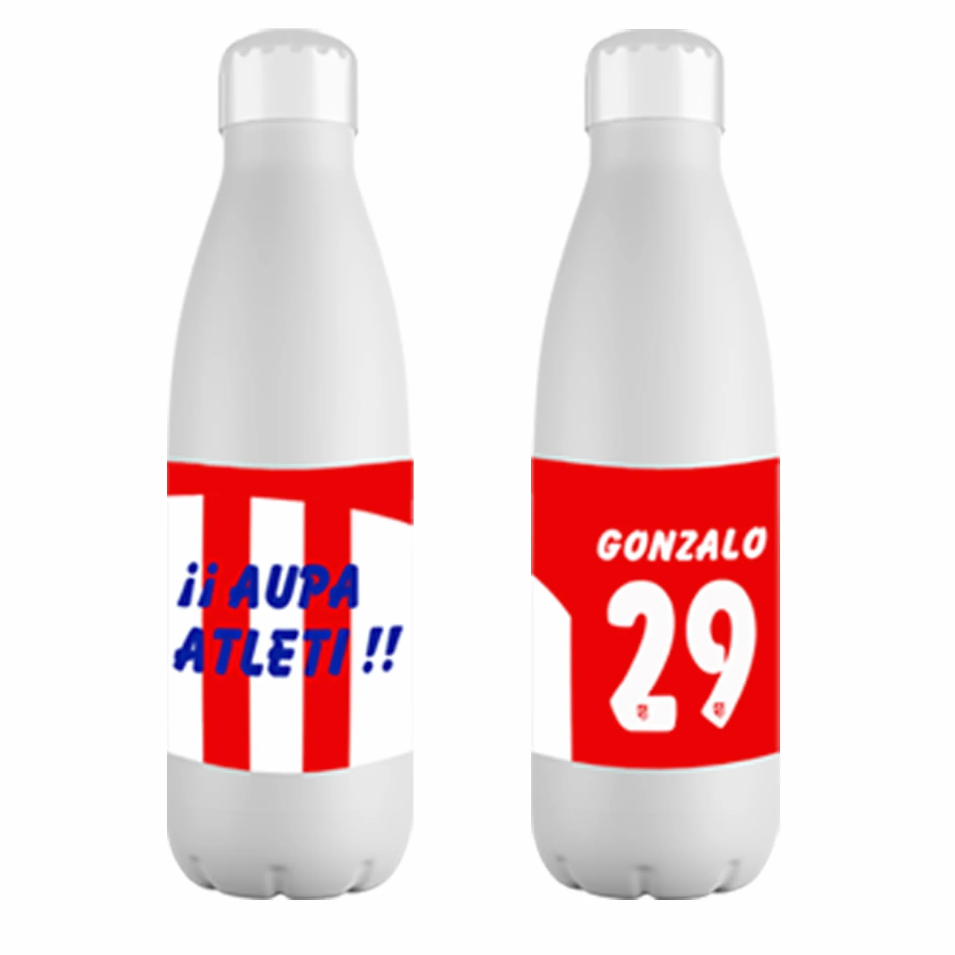Botella Personalizada del Atletico Madrid de Acero Inoxidable 700 ml