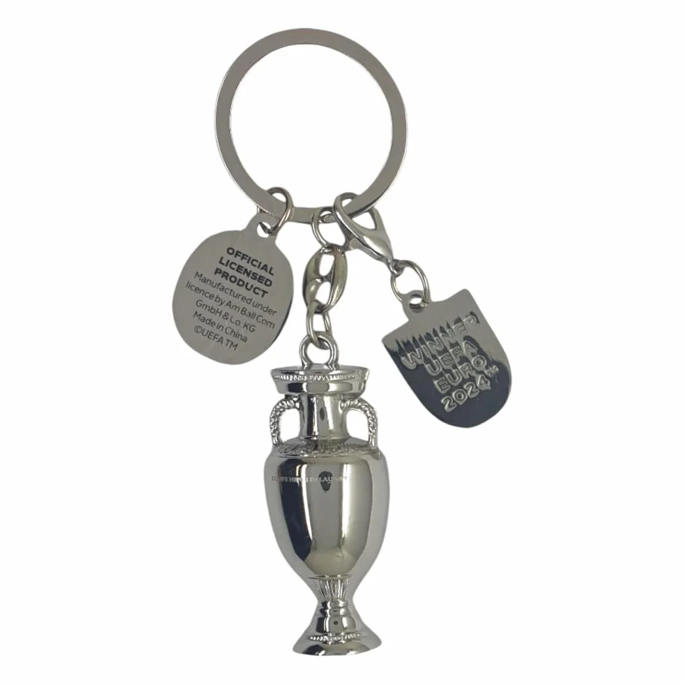 Llavero Trofeo Eurocopa 2024 45mm Zamak España Campeón Coleccionable Oficial