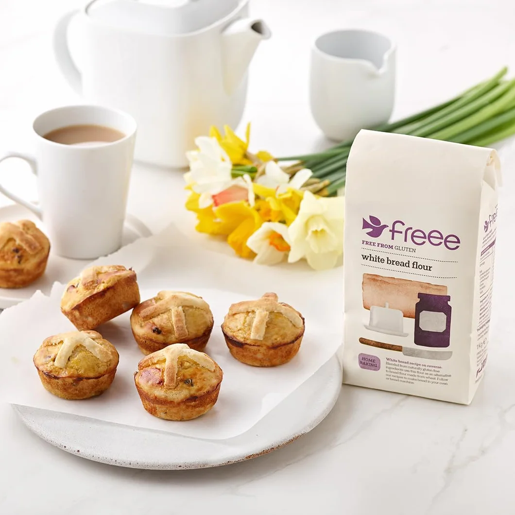 Doves Farm Gluten De La Harina Y Mezcla El Pan Blanco De Trigo Libre (1Kg) (Paquete de 2)