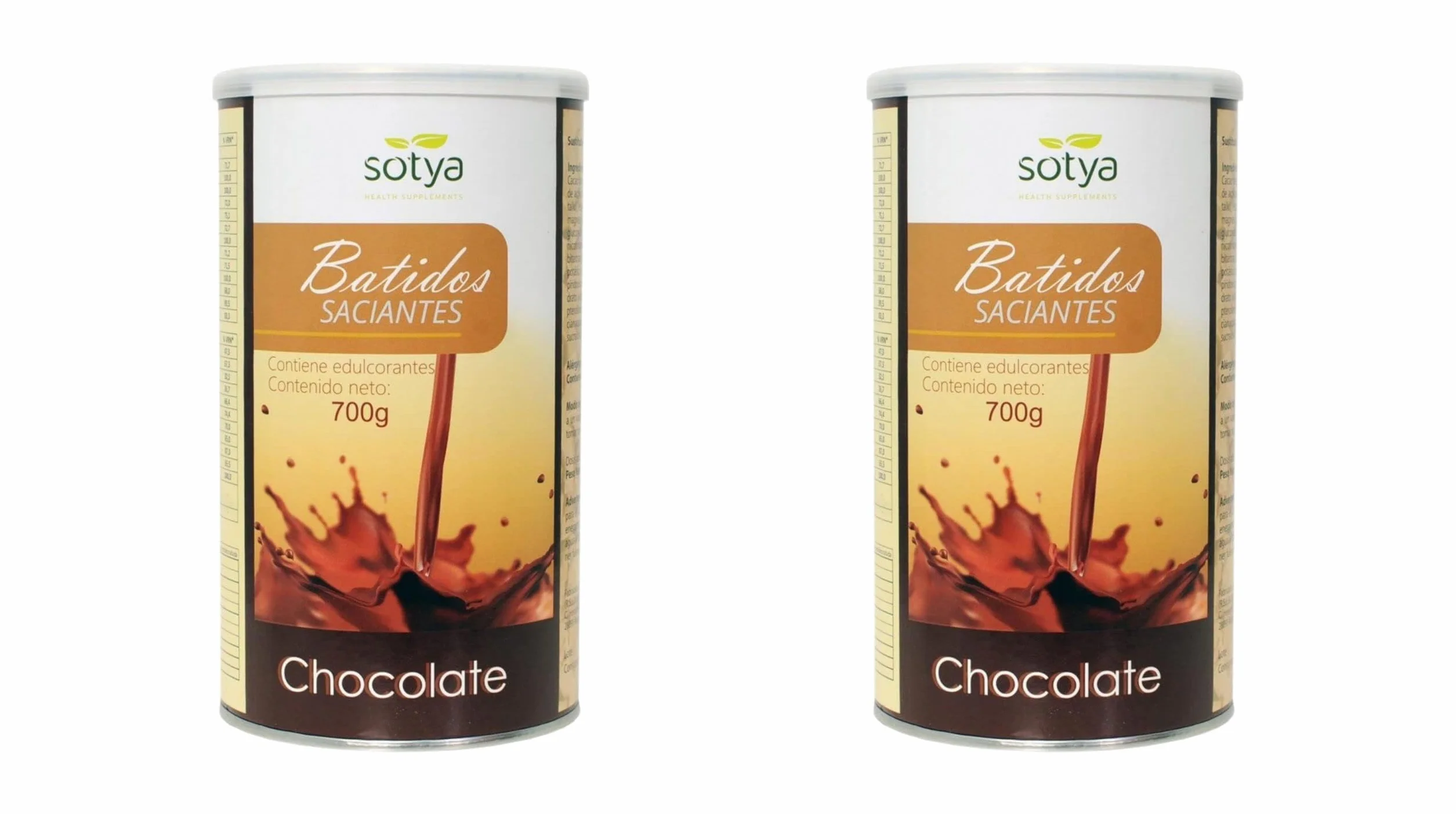 Sotya Batido Saciante Chocolate 700 Gramos Pack Ahorro 2 x 700g