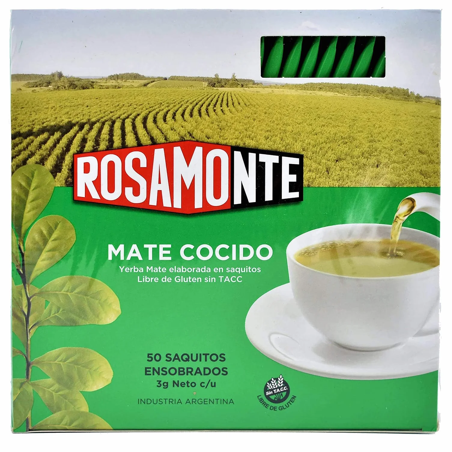 Rosamonte Yerba Mate Tradicional en sobres de 150g - El tiempo de maduración es de 12 meses