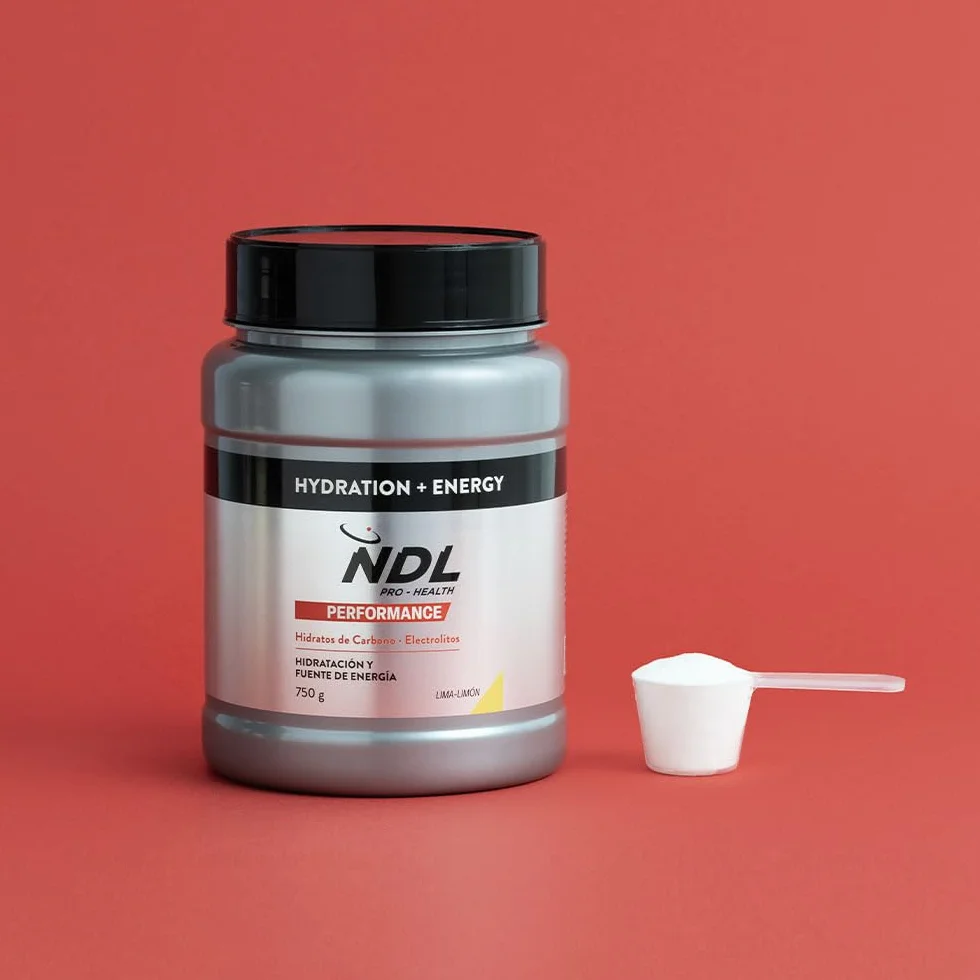 NDL Pro-Health Hydration energy | Bebida Isotónica de hidratación rápida con electrolitos en polvo y sales minerales para el deporte | Reduce el cansancio y la fatiga | Lima-Limón | 750g