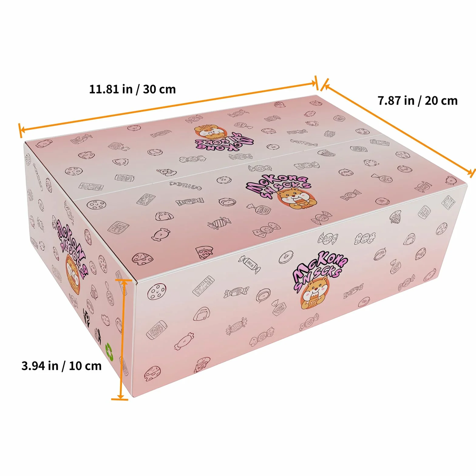 McKona-Caja Regalo caja sorpresa XXL de 25 Snacks y Dulces Chinos - Surtido de Galletas, Chocolates y Caramelos Incluye Folleto Informativo - Selección de Golosinas de Todo el Mundo