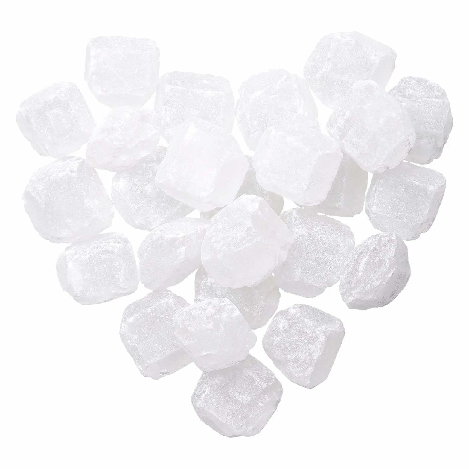 FRUTEG Candi azúcar blanco extra grueso | 5x 250 g de grosor blanco Kluntjes - en bolsa de diapositivas | Candi Cube grande - Té rústico Azúcar | Kluntje Kandis 5x 250 g