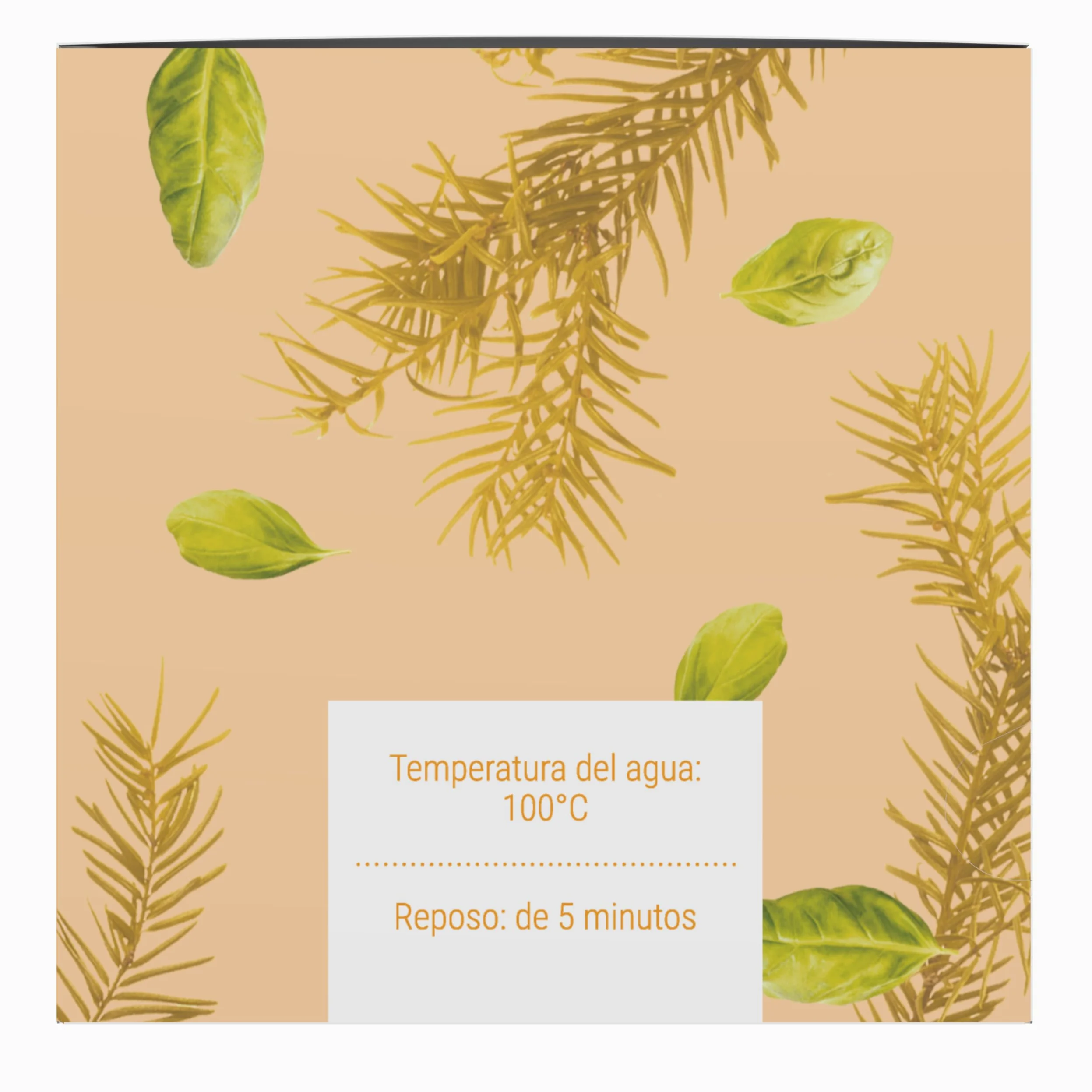 Moment Tea- Infusión Rooibos Albahaca Ecológico estuche de 15 pirámides de 2g (Paquete de 5)