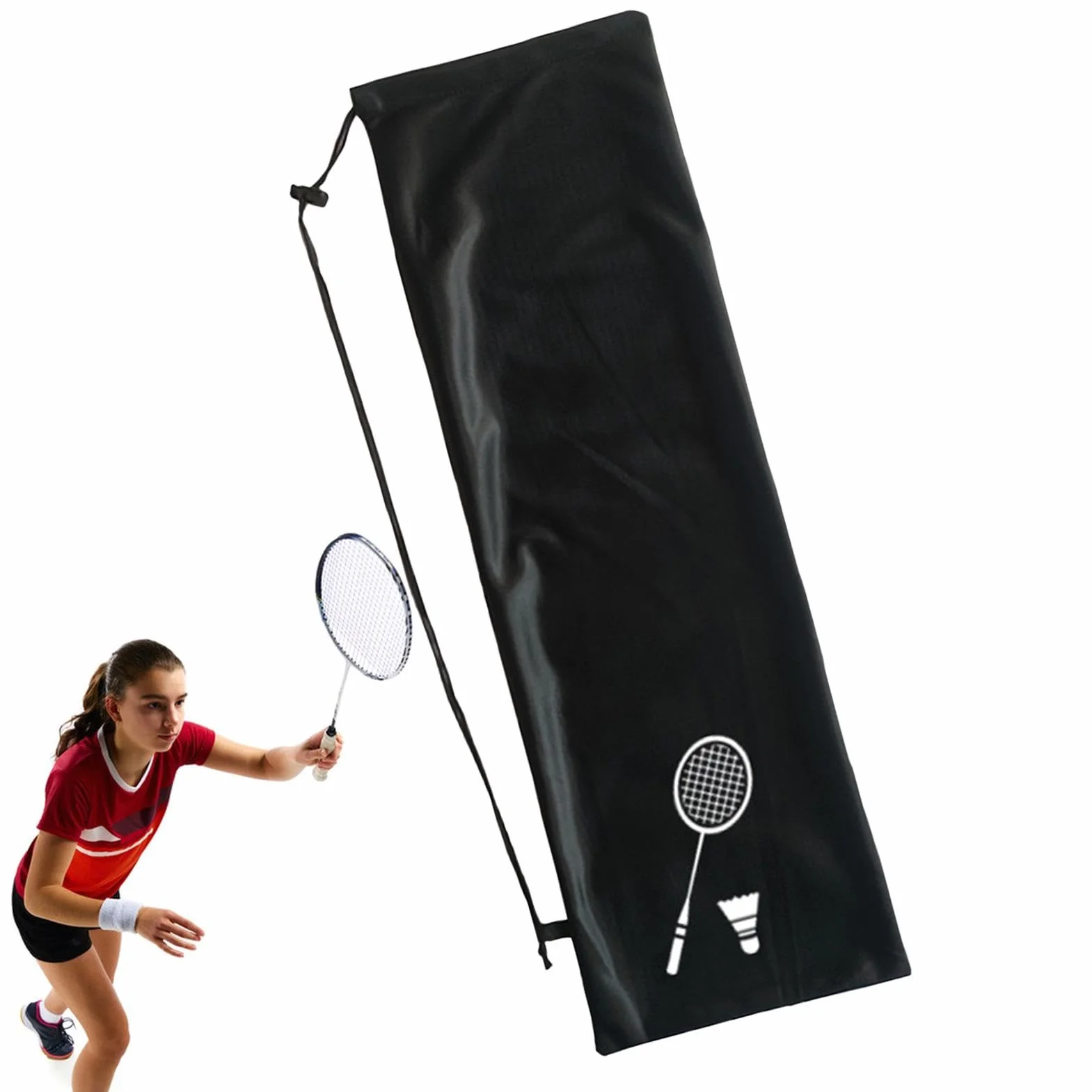 Bolsa para raqueta de bádminton portátil de un hombro