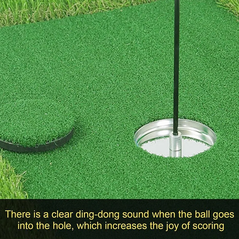 Juego de golf para piscina verde flotante, accesorios de entrenamiento, tapete de golpeo al aire libre