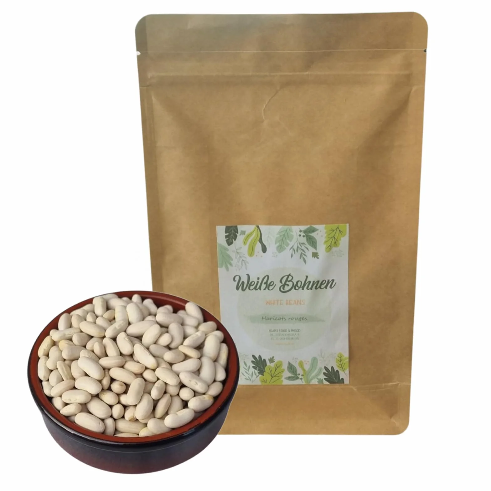 Alubia blanca 5 kg – Frijoles enteros 5000 g, sin tratar, sin aditivos, ideales para cocinar, hornear, sopas, ensaladas y platos salados