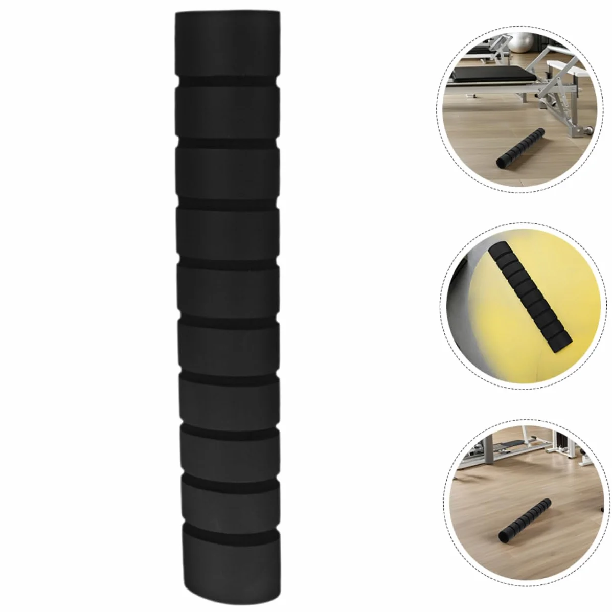 Almohadillas de Agarre Antideslizantes para Barra de Dominadas 210mm Negro 2 Piezas