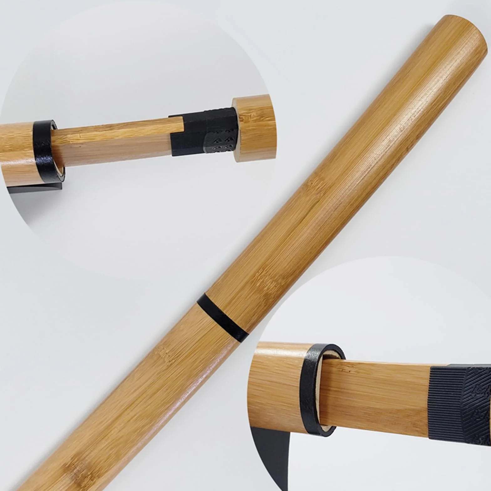 Katana de Madera Natural 101 cm Bokken Entrenamiento Kendo Espada Madera Hecha a Mano
