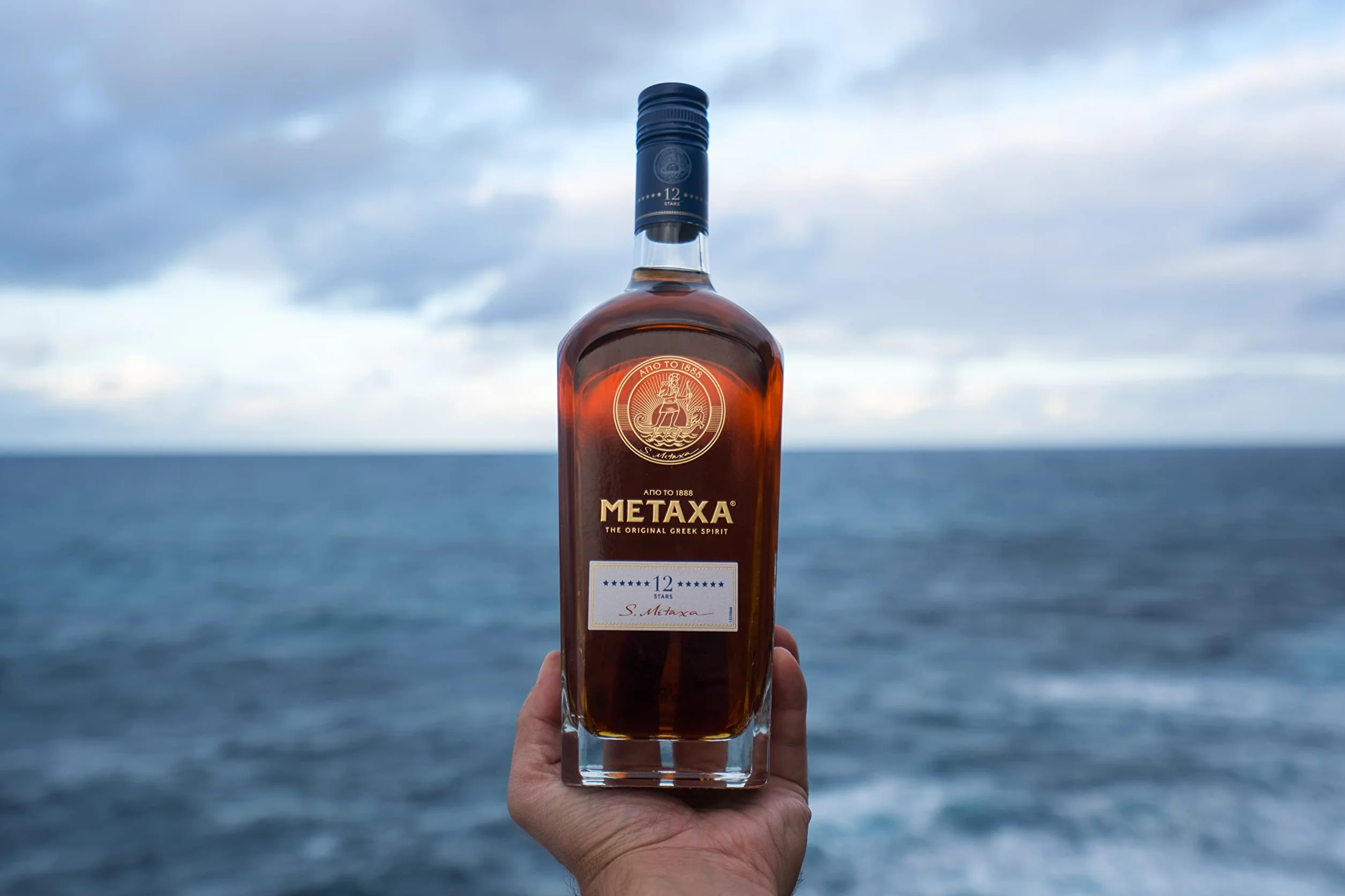 METAXA 12 - Brandy, 12 Estrellas, 40% Volumen de Alcohol, 70 cl