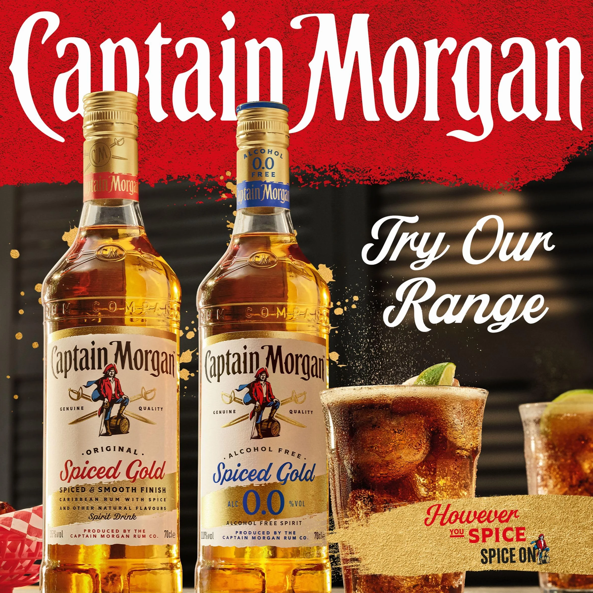 Captain Morgan Spice Gold Ron - 1000 ml