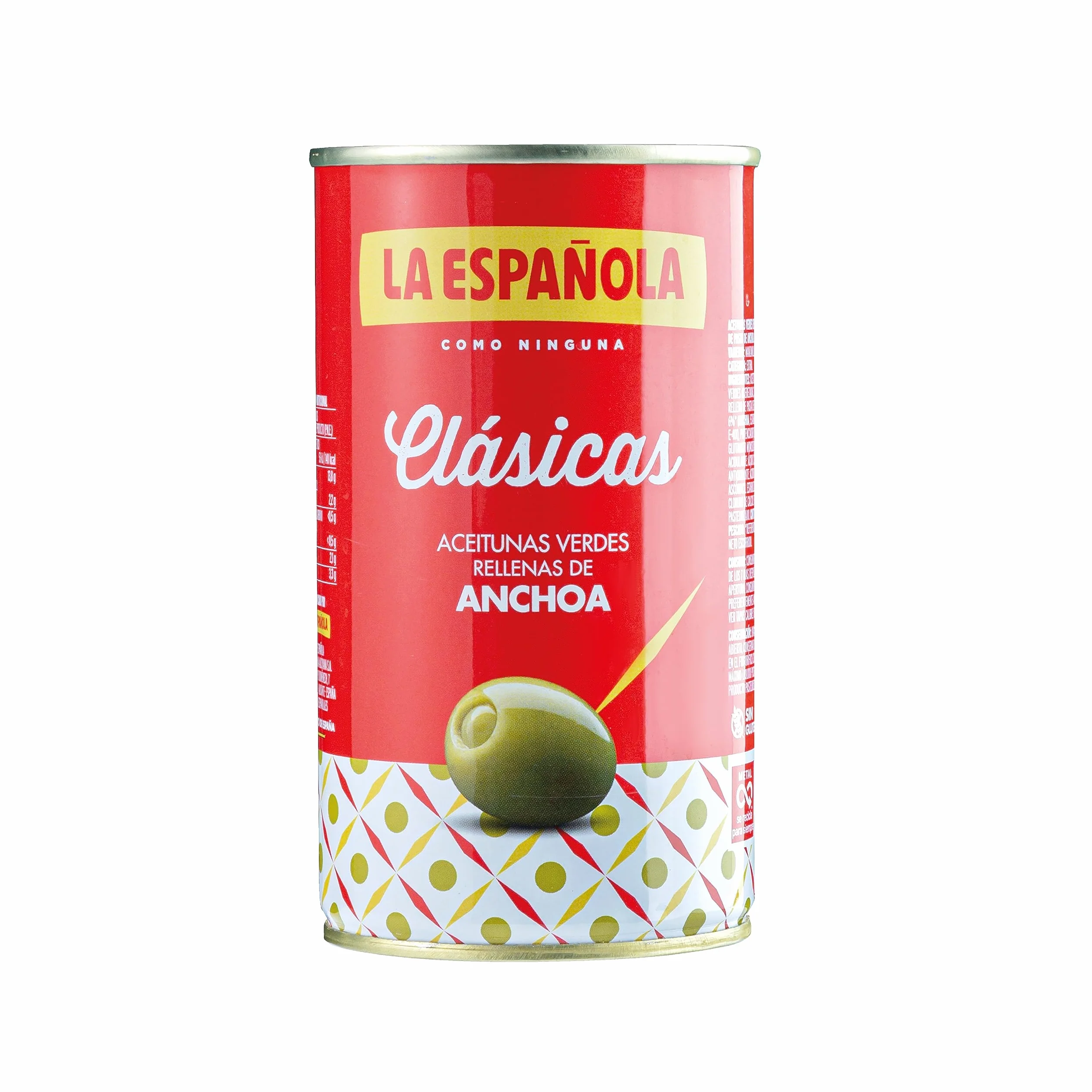 La Española - Pack de Aceitunas Rellenas de Anchoa I Pack de 12 Unidades 12 X 150 Gr I Olivas de Mesa