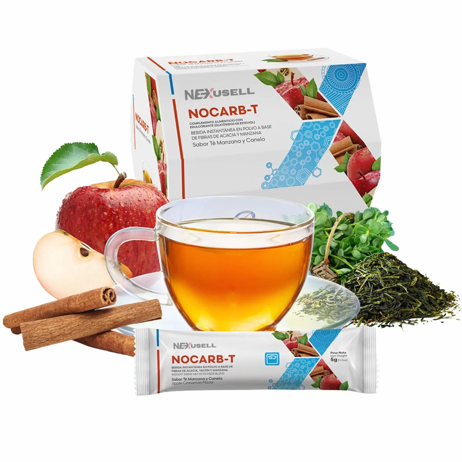 PACK Té Control de Peso 5 en 1 | 98 Sobres | Detox, Probióticos, Café Fit, Termogénico y Control de Carbohidratos | Prunex 1, Flora Liv, Thermo T3, Nocarb-T y Café Gourmet Instantáneo