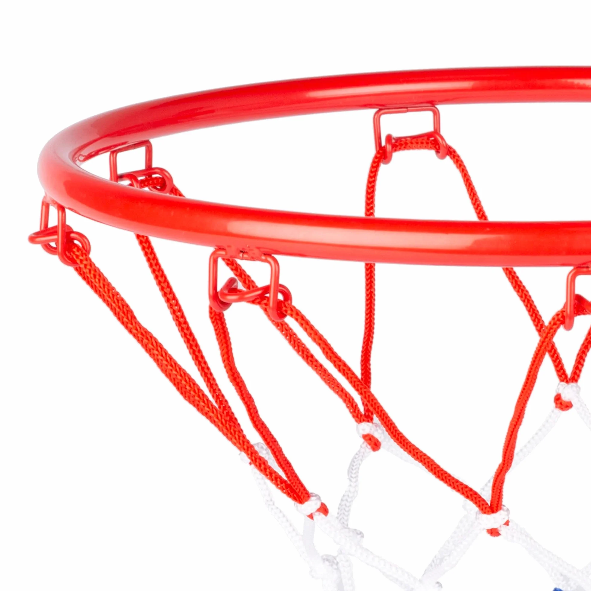 Canasta de Baloncesto Pared AKTIVE 54277, 32 cm, Red poliéster, Aro metálico, Incluye Pelota