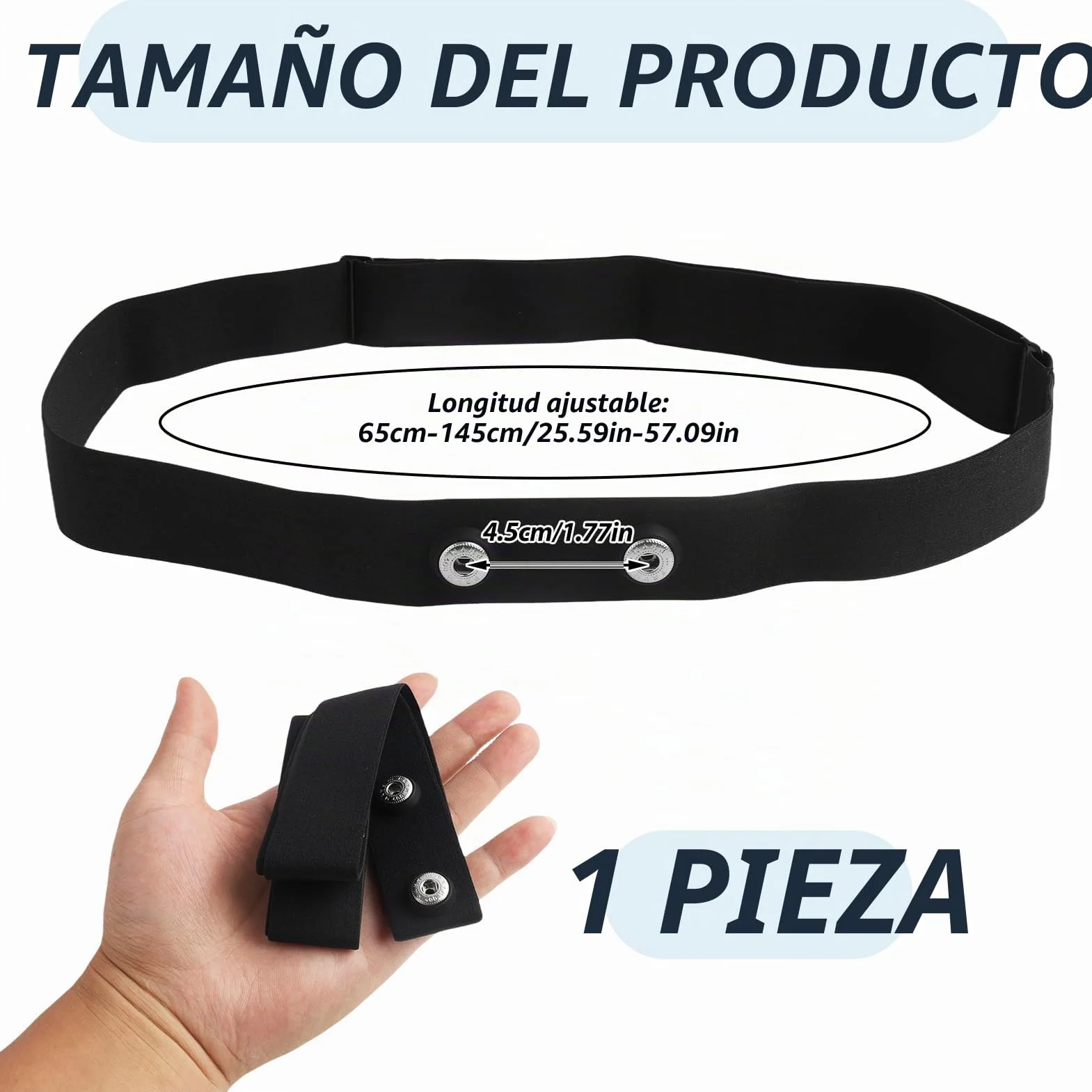 Correa de repuesto Polar H7 Compatible Coospo Wahoo Tamaño universal M-XL ANT+ Bluetooth