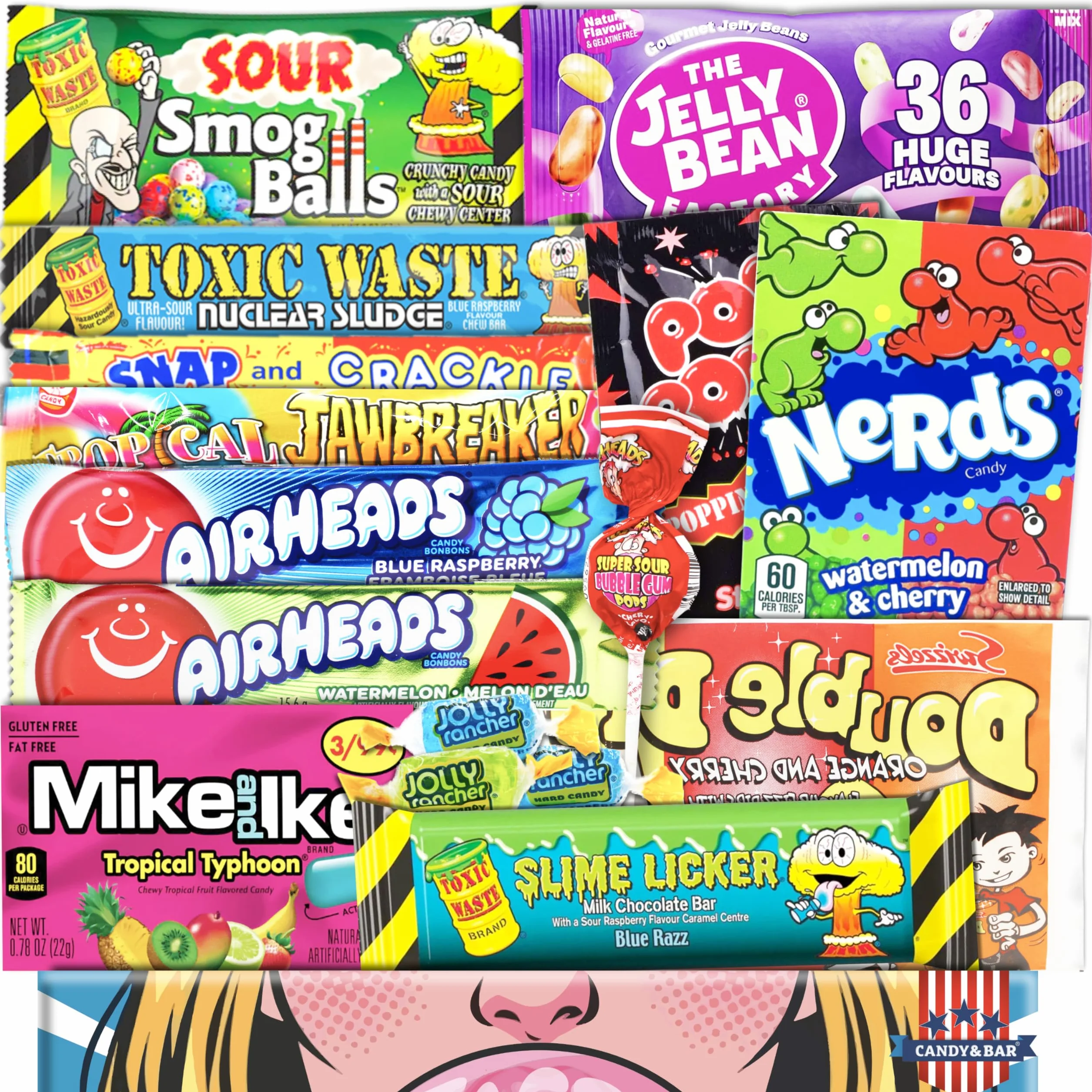 Crazy Sour Box – Importación de Estados Unidos – Idea de regalo perfecta – Top ventas – Regalo de cumpleaños, Pascua – dulces de Estados Unidos – Best Products.