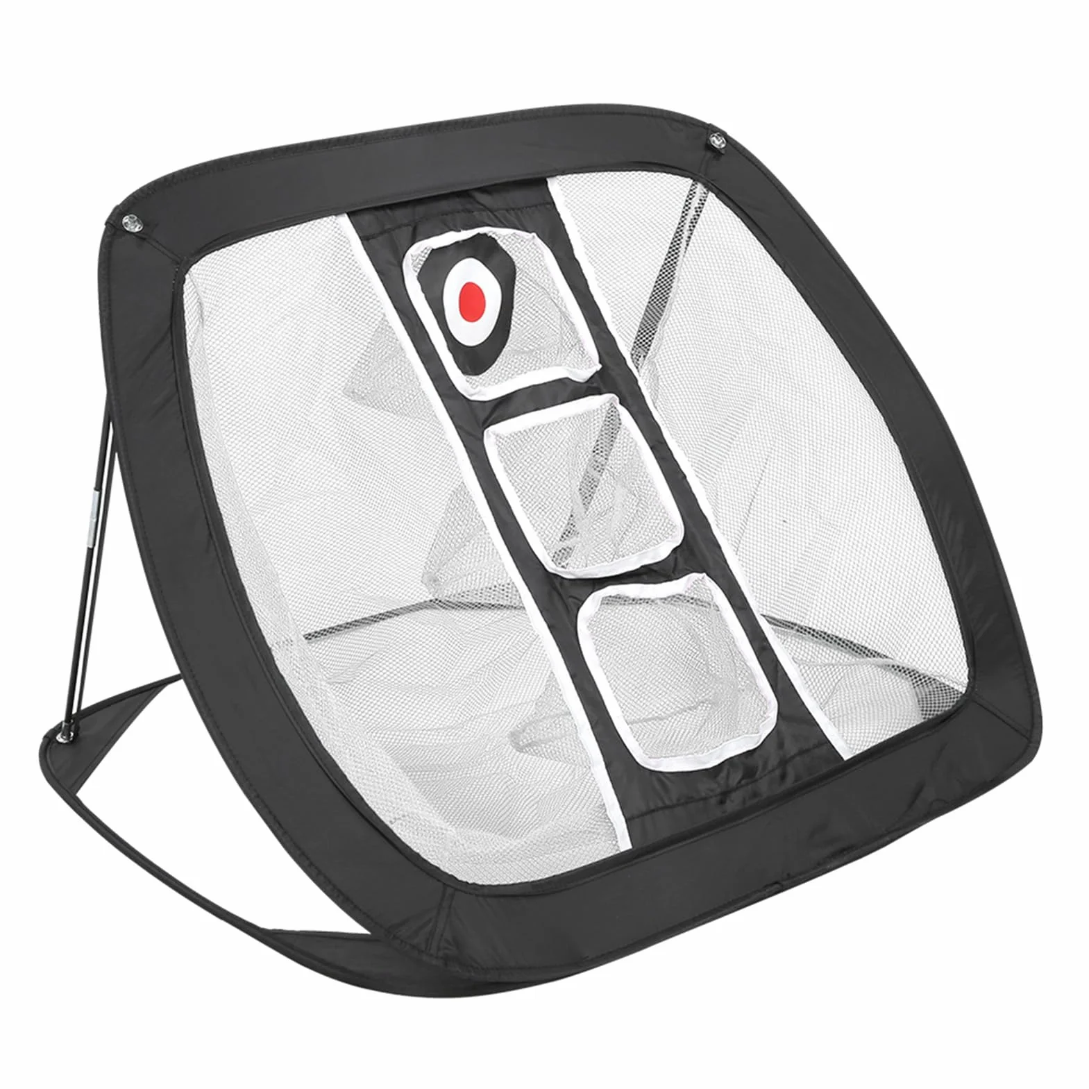 Red de práctica de Golf al aire libre, práctica de objetivo de tenis de Golf, red de golpeo de Golf portátil plegable para interior, equipo de entrenamiento, Red de objetivo de Golf(blanco + negro)