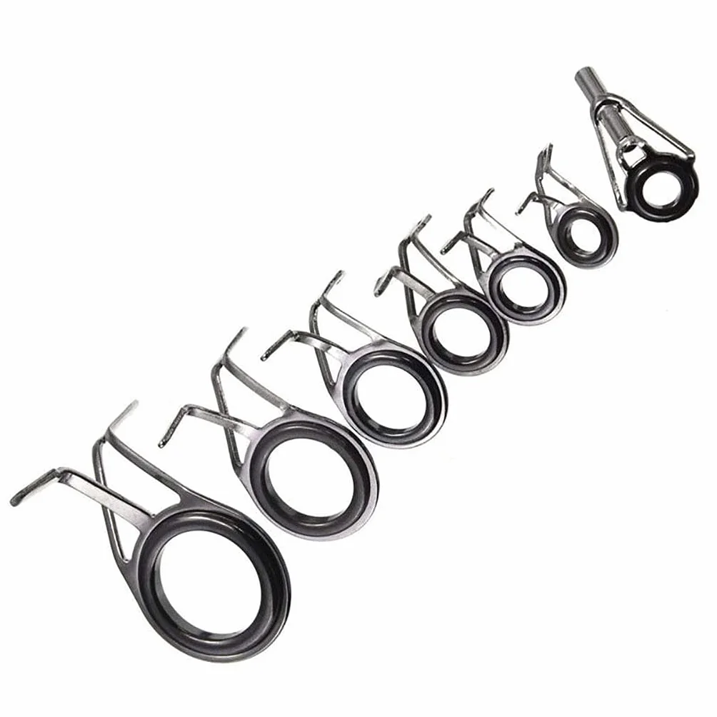 B 7 anillos para caña de pescar tamaño mixto
