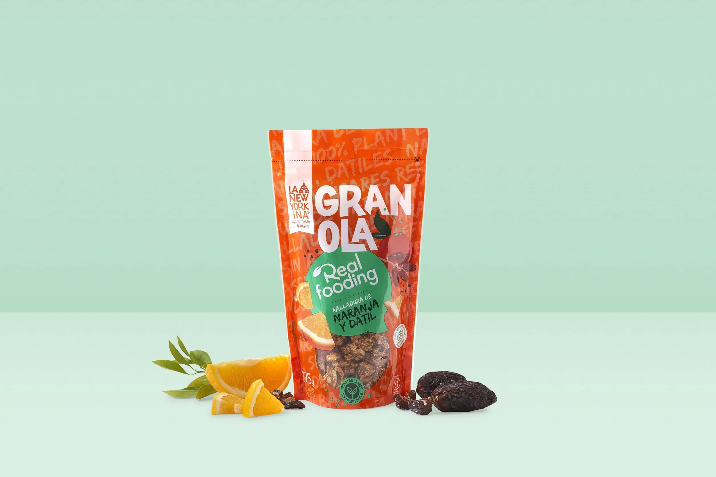 La Newyorkina Granola Real Fooding 275g Aceite de Oliva Virgen Extra Pasta de Dátil