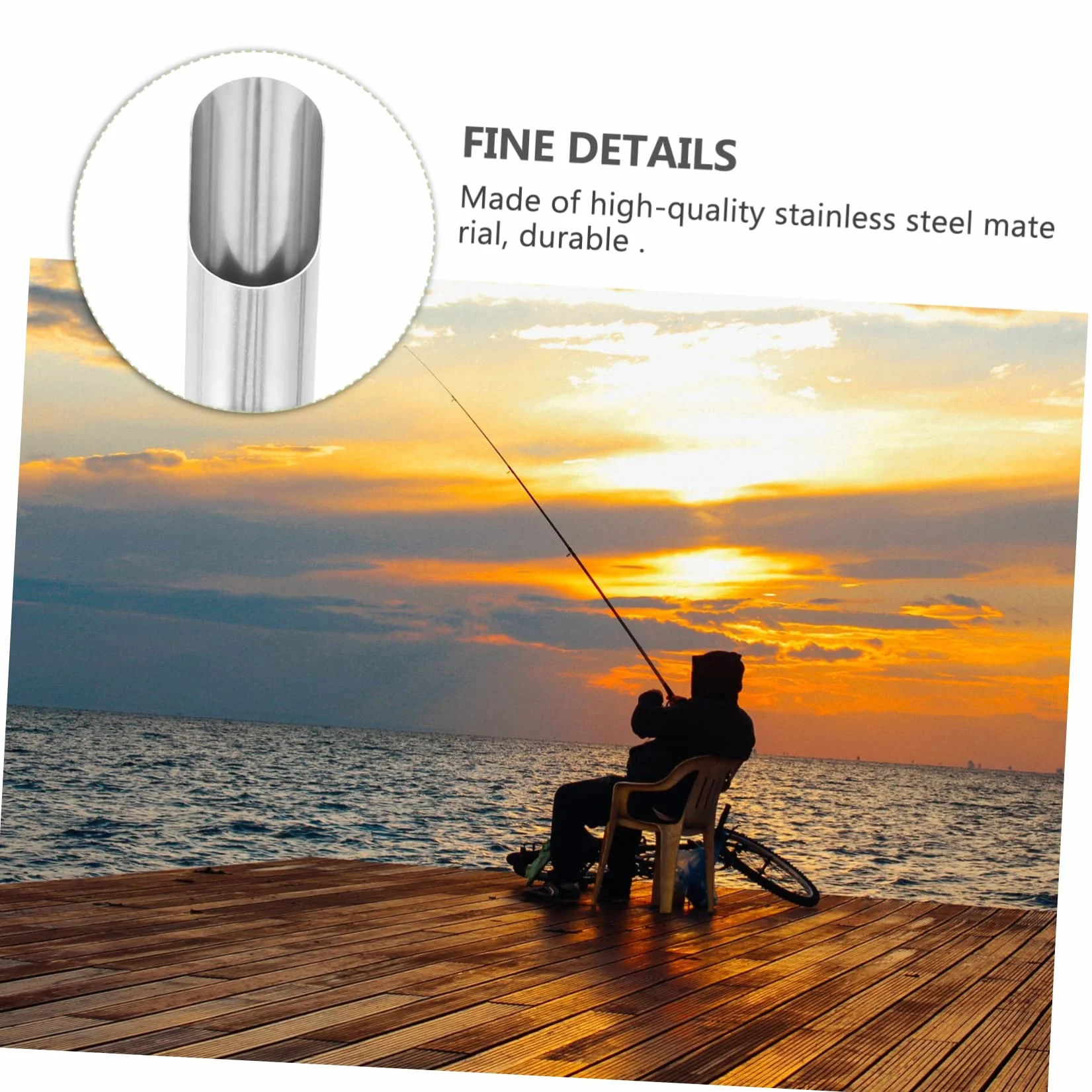Soporte de Piso Fishing Rod Portacañas Plegable Telescópico de Acero Inoxidable