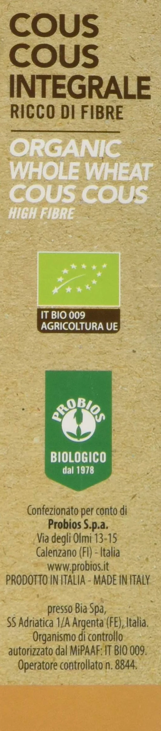 PROBIOS Cous Cous Cous Bio, 1 unidad (500 g).