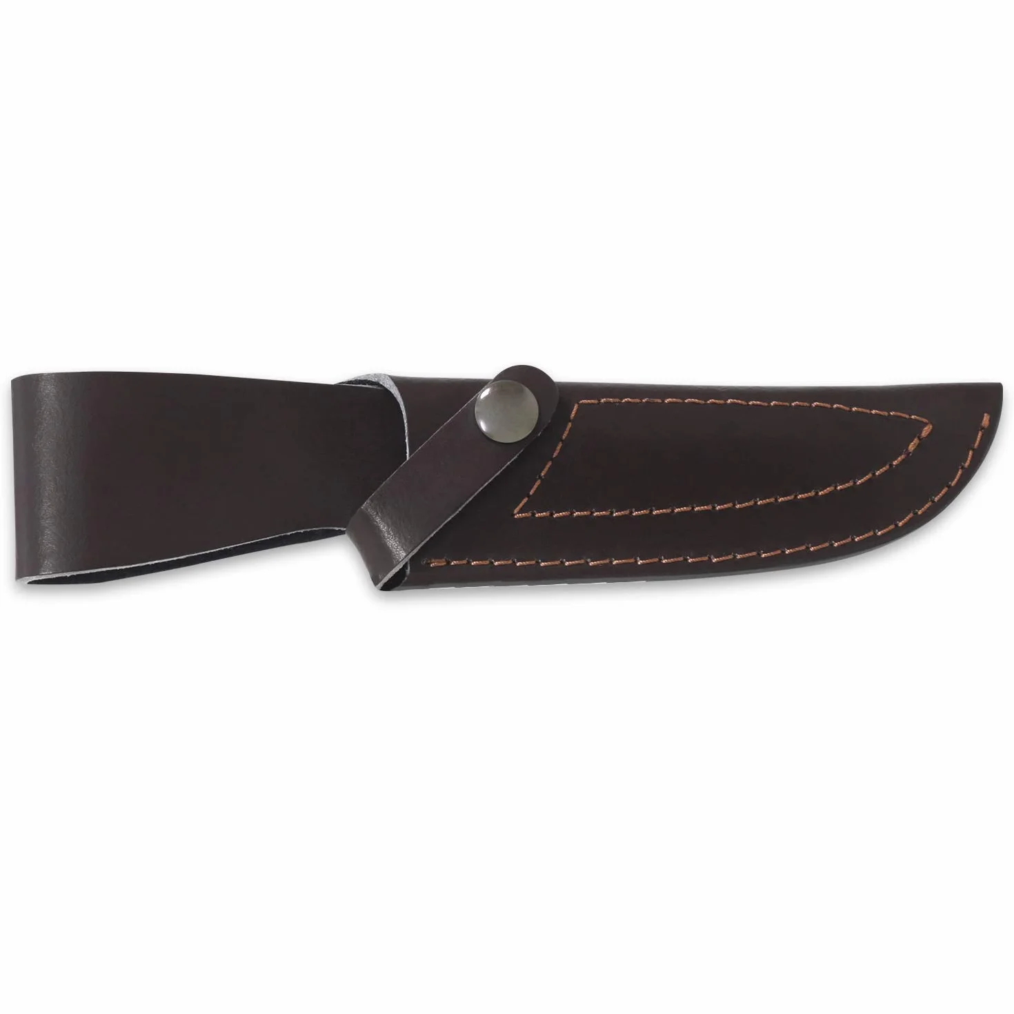 iFIELD Cuchillo de caza Camper EL29013 26 cm hoja 14 cm 3,8 mm funda de piel marrón