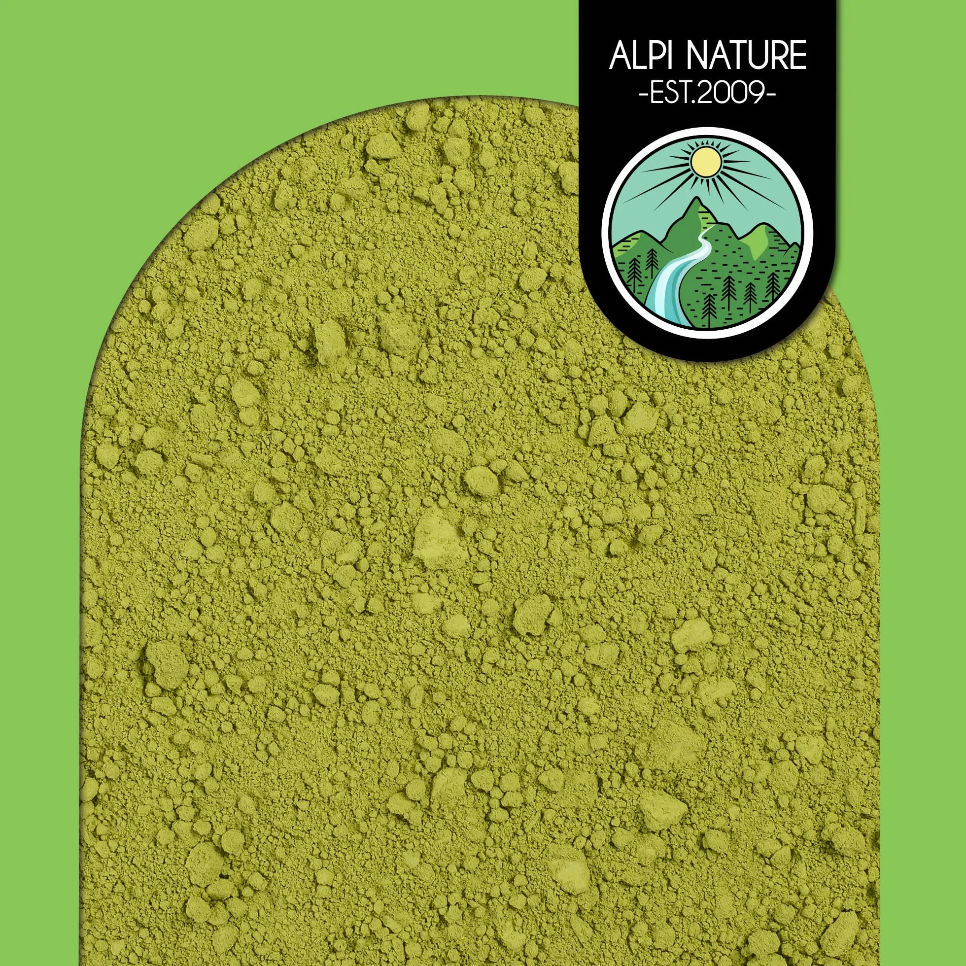 Alpi Nature Matcha Orgánica en Polvo 200g, Té Verde Matcha de Primera Calidad con Cafeína Natural