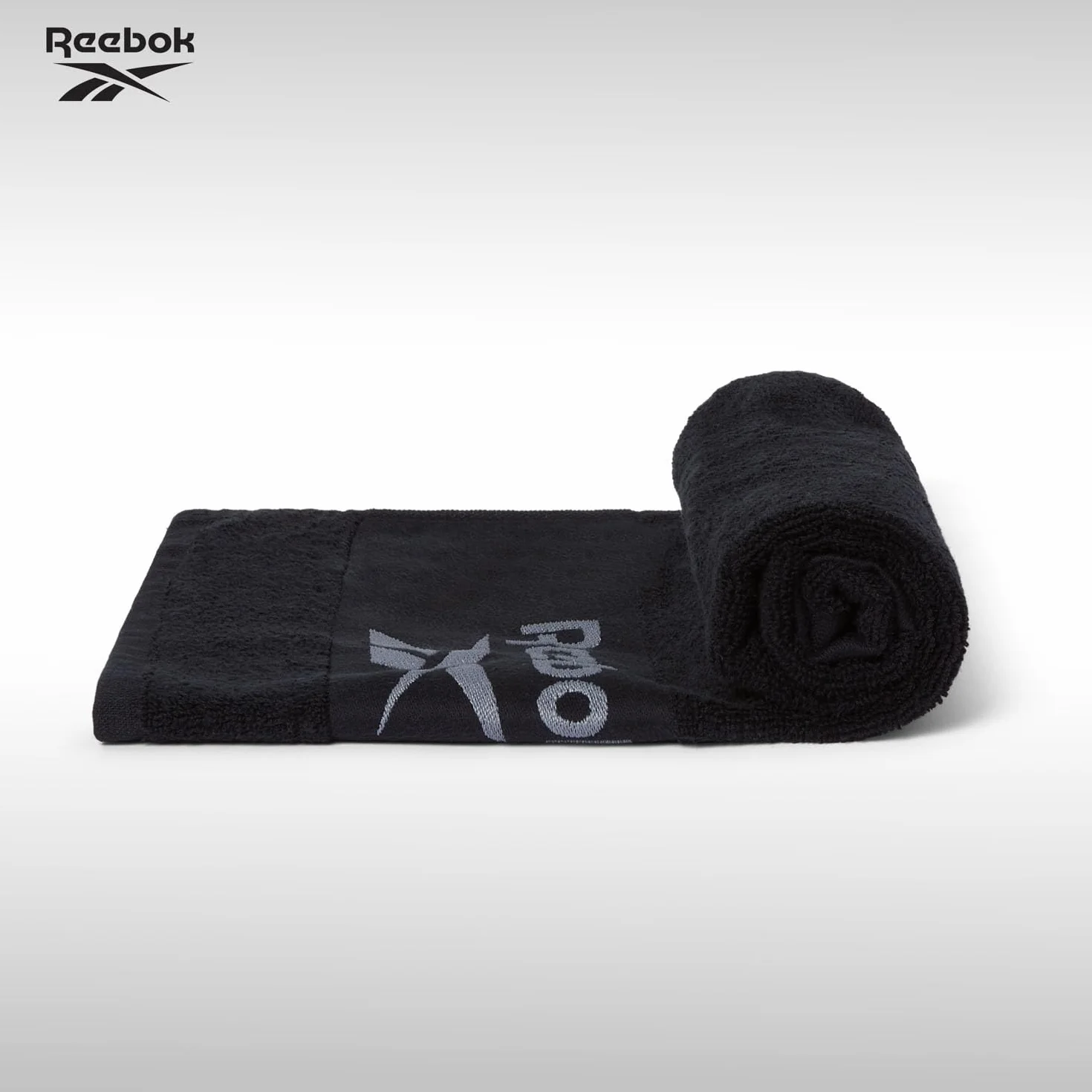 Reebok Toalla de Gimnasio Capri de Algodón 40x80 cm Negro