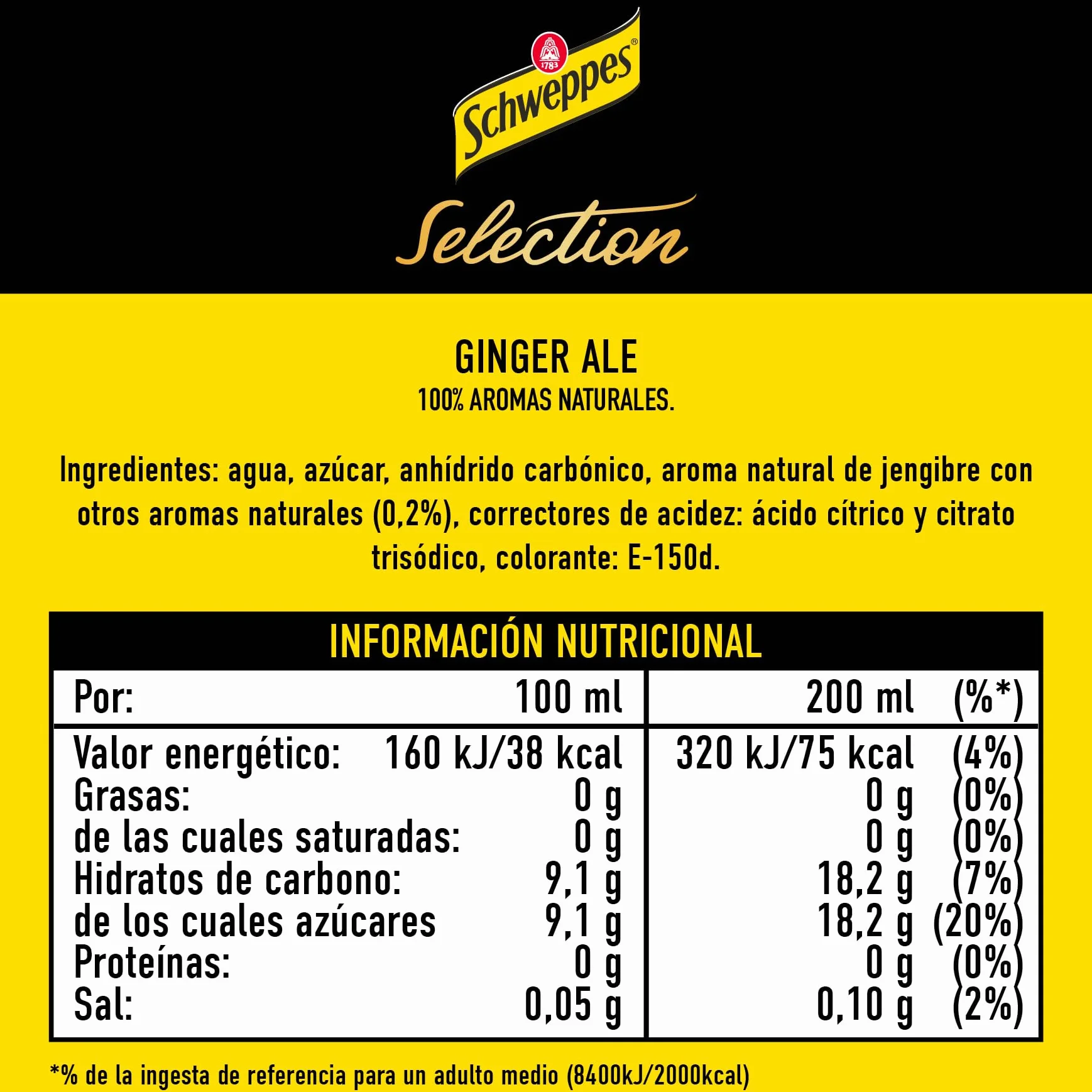 Schweppes Selection Ginger Ale 4x20cl