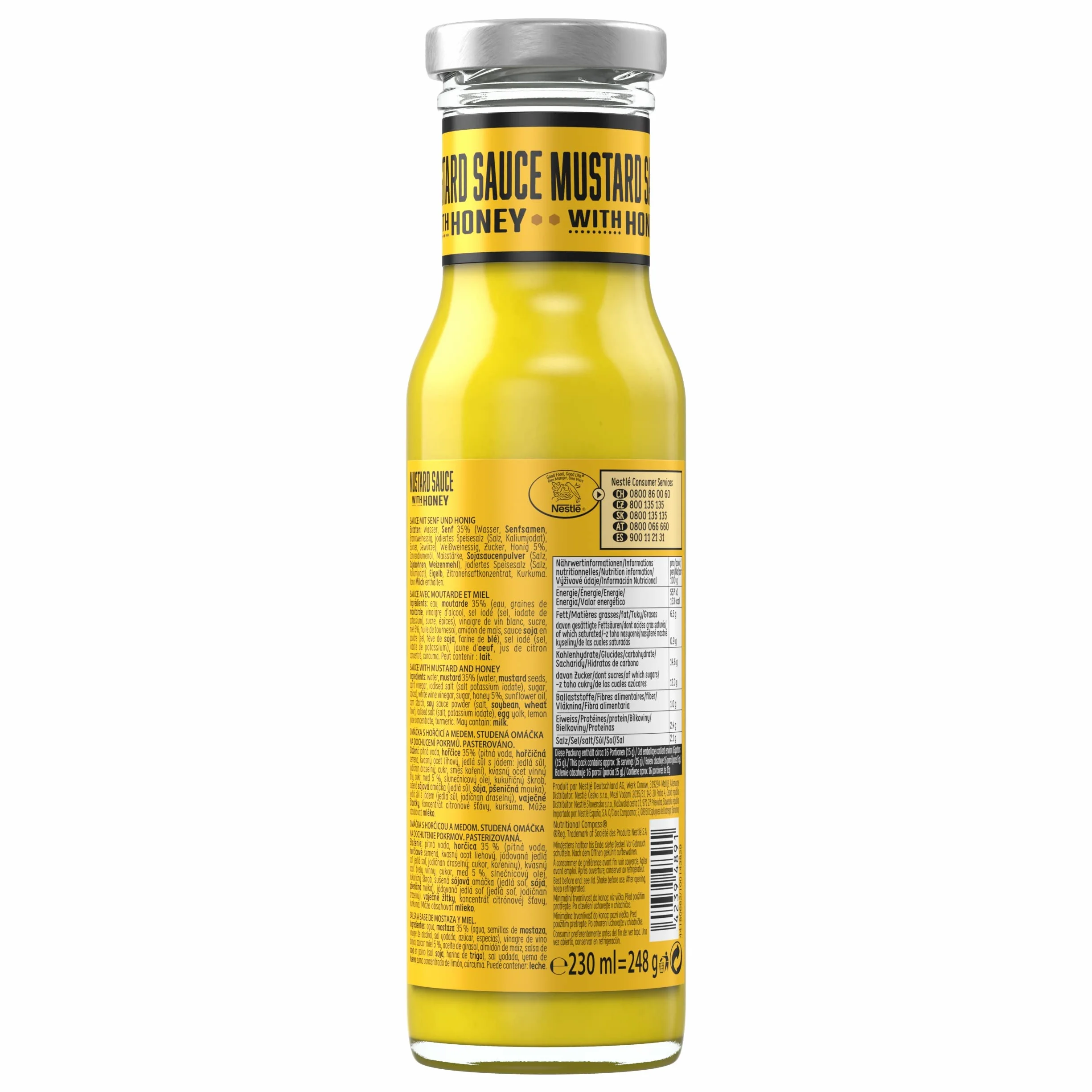 THOMY Salsa Mostaza con Miel, 6 x 230ml
