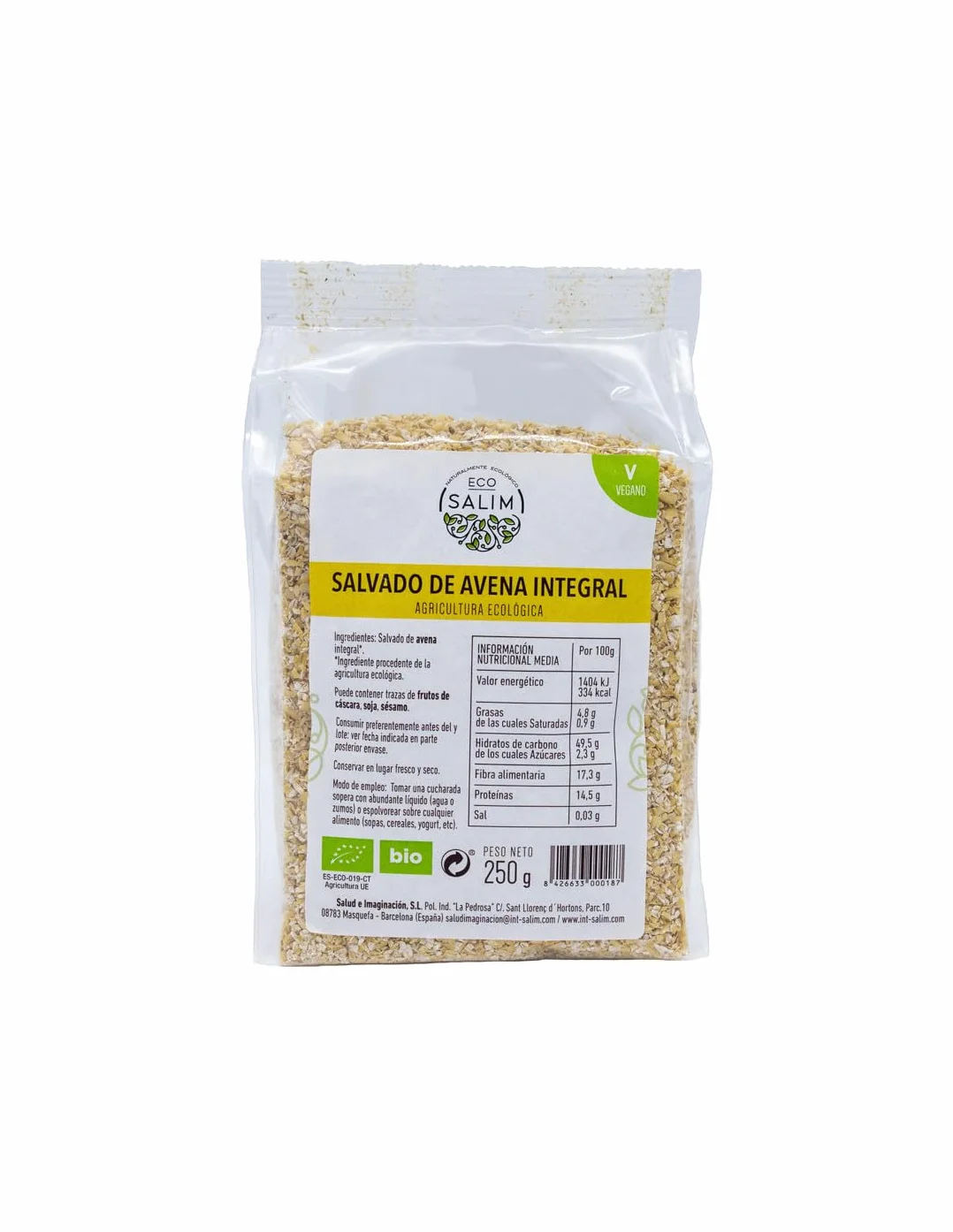 SALVADO DE AVENA 250gr. BIO