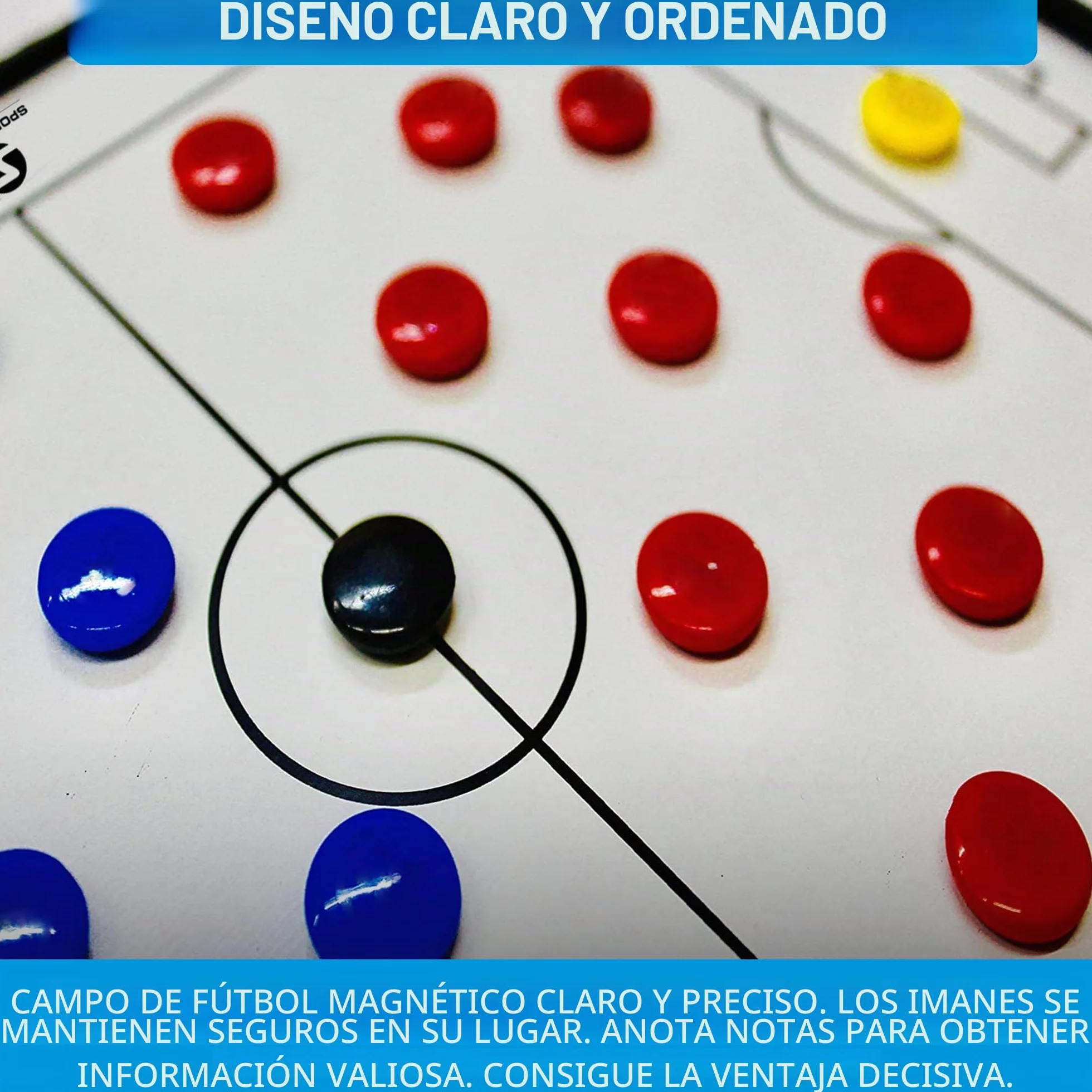 Carpeta Táctica Plegable para Entrenamiento de Fútbol
