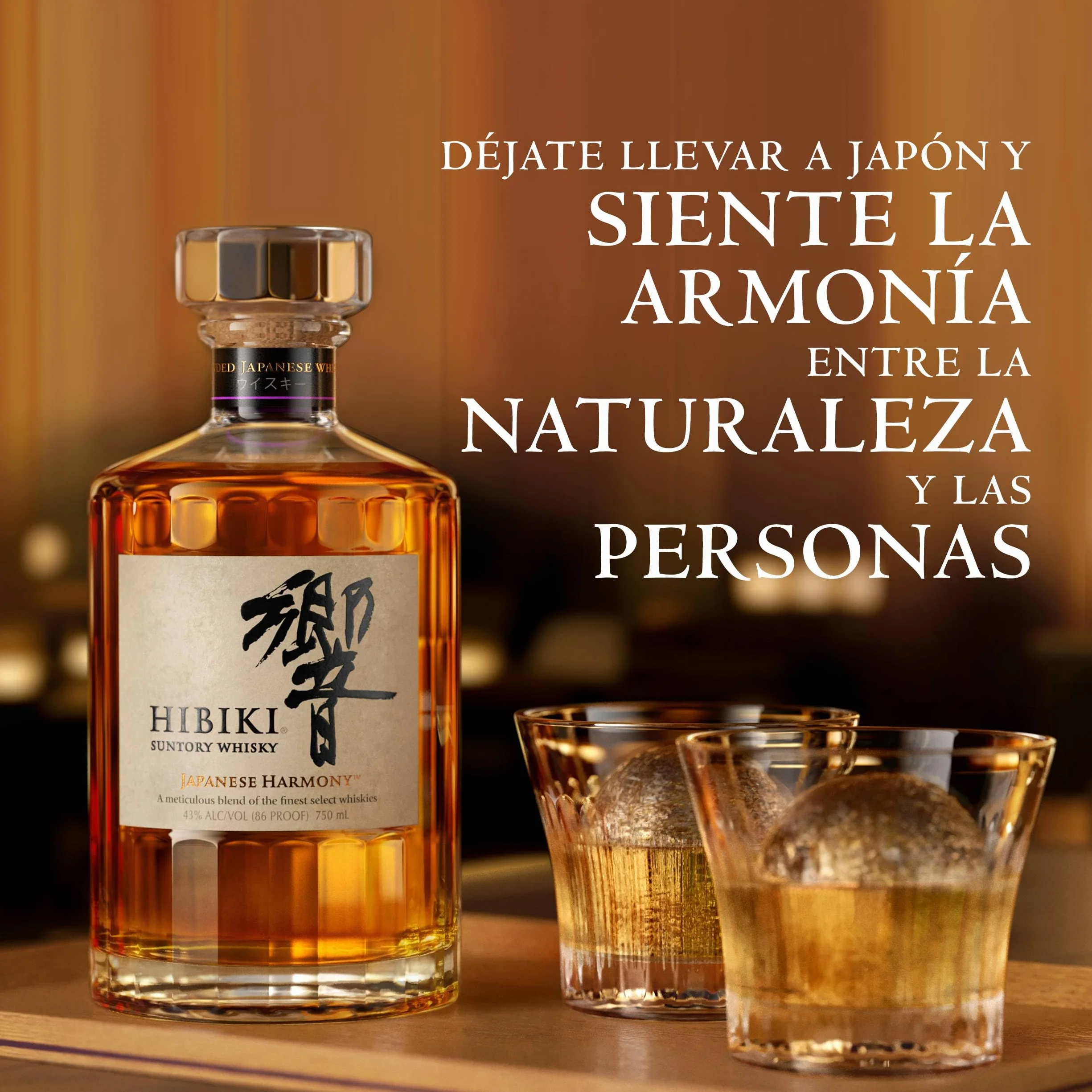 Hibiki Japanese Harmony Whisky Blended Japonés 70cl