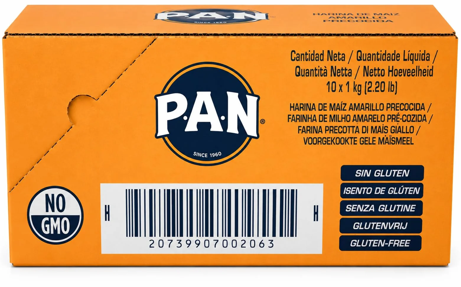 HARINA - PAN - CAJA DE HARINA PAN DE MAIZ AMARILLO PRECOCIDA - 1 KG - 10 UNIDADES