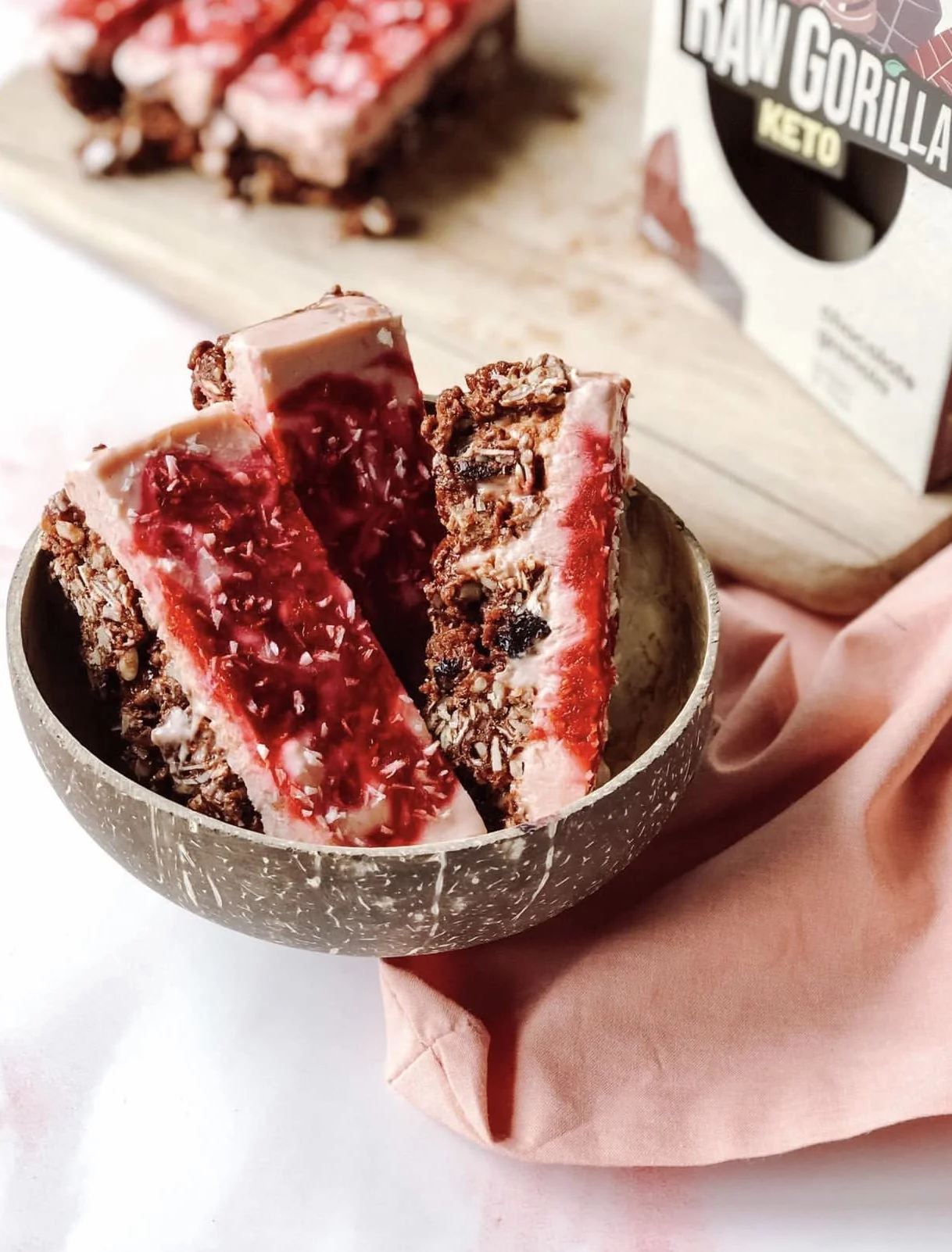 Raw Gorilla Granola keto con frambuesa 250 g