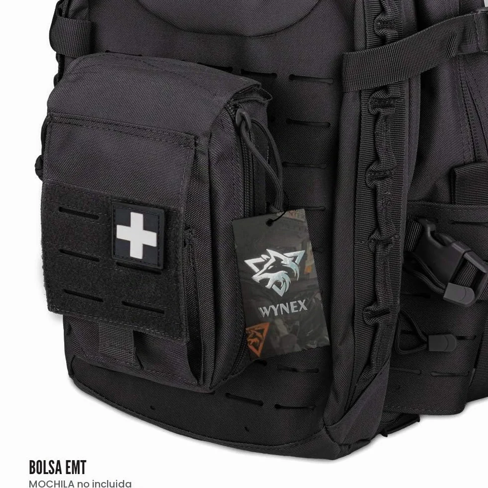 WYNEX Bolsa táctica primeros auxilios diseño cortado láser Molle EMT IFAK supervivencia organizadora médica emergencia